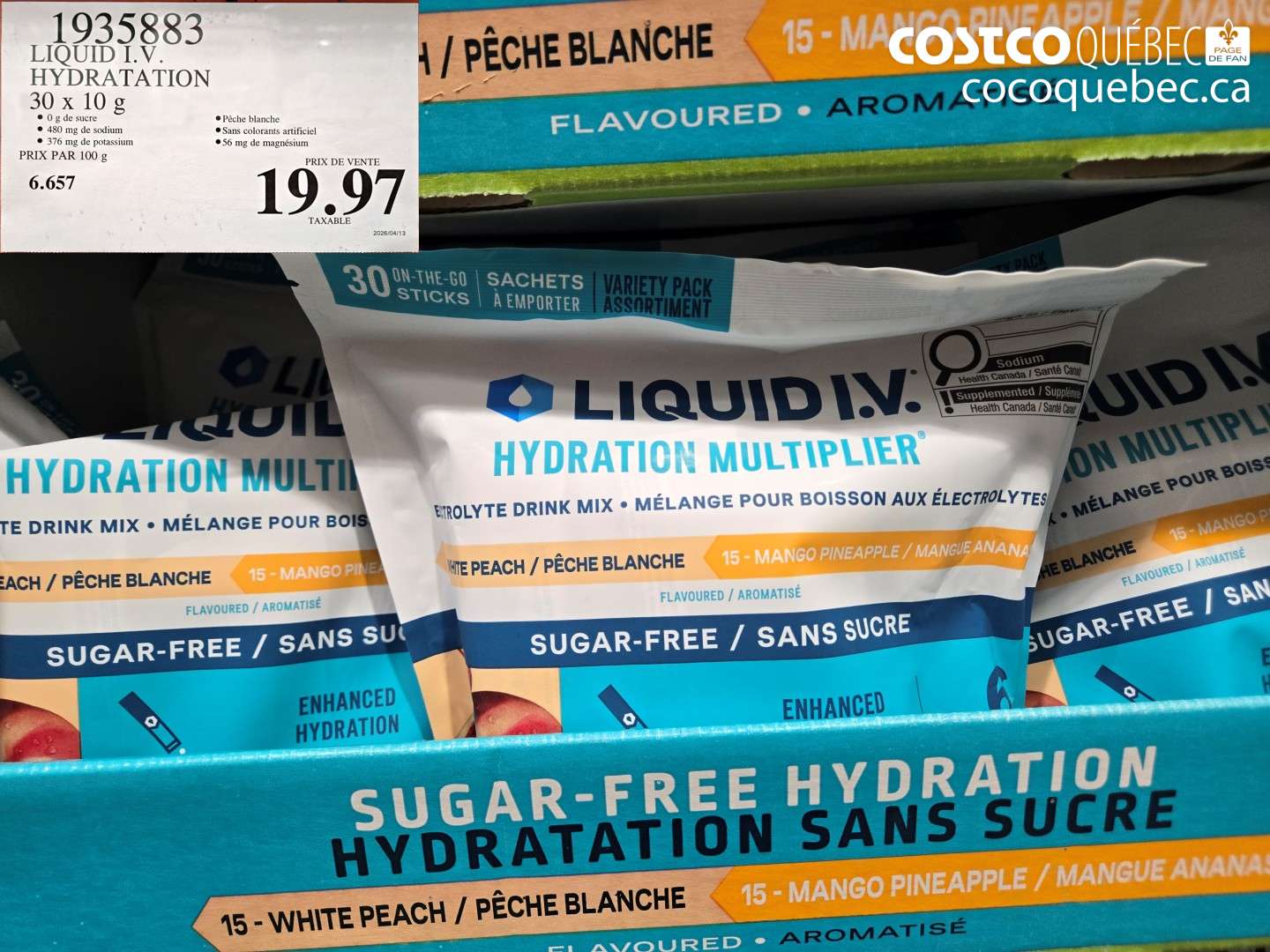 1935883 LIQUID I.V. HYDRATATION $19.97