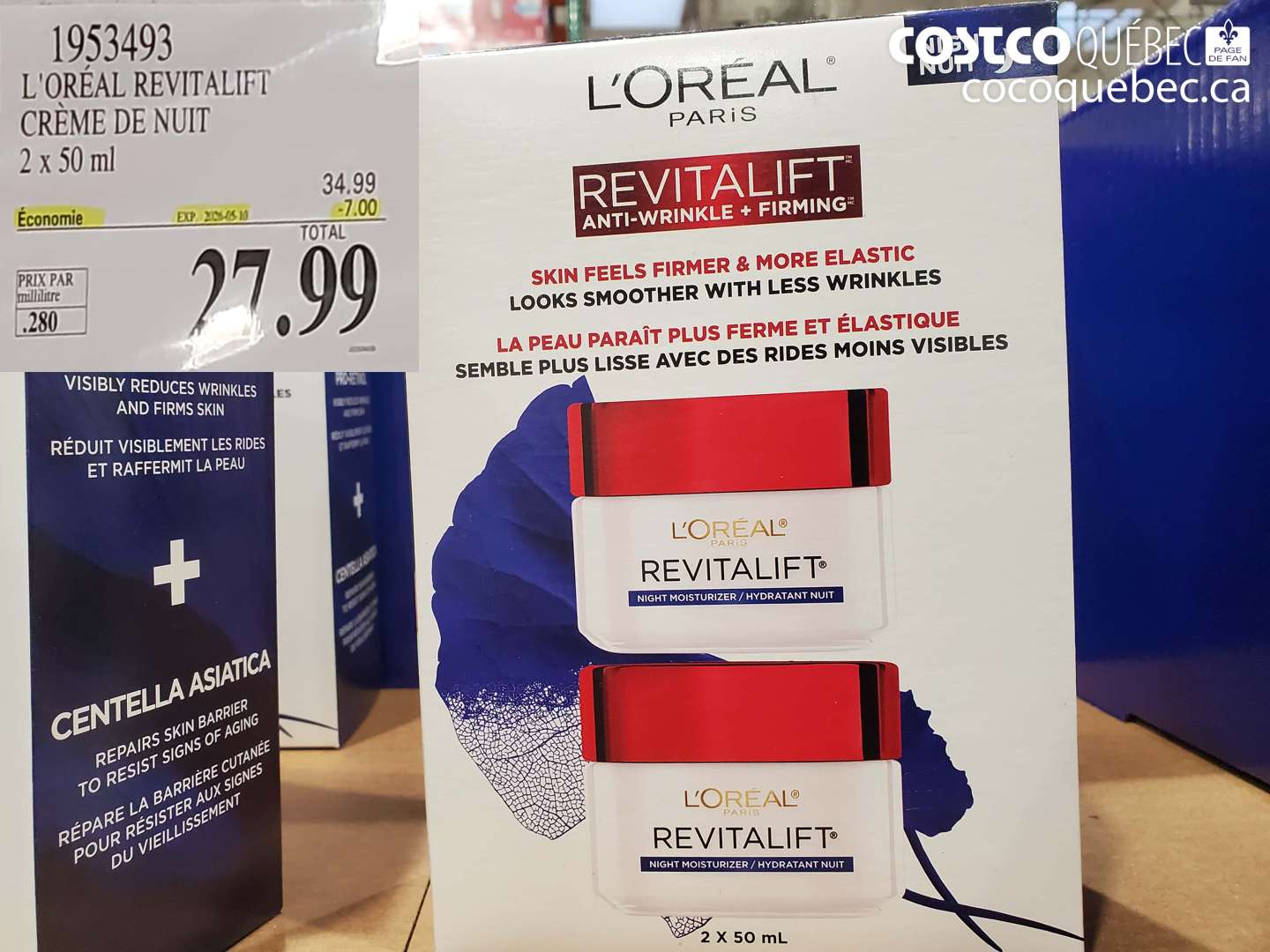 1953493 L'ORÉAL REVITALIFT CRÈME DE NUIT 2 X 50 ML ($7.00 INSTANT SAVINGS EXPIRES ON 2010-05-10) $27.99