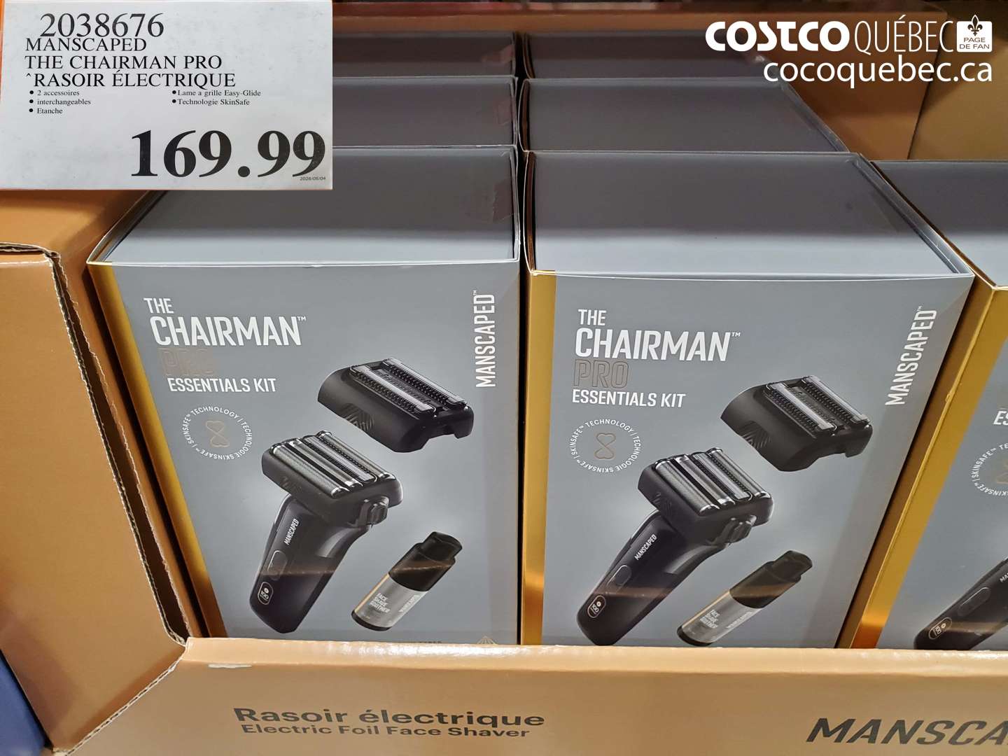 2038676 MANSCAPED THE CHAIRMAN PRO RASOIR ÉLECTRIQUE $169.99