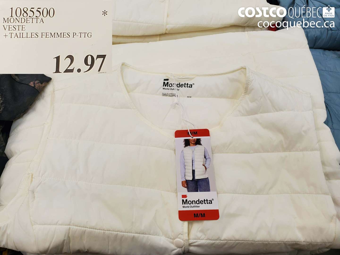 1085500 MONDETTA VESTE $12.97