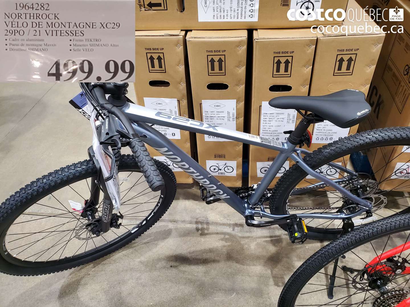 1964282 NORTHROCK VÉLO DE MONTAGNE XC29 29PO / 21 VITESSES $499.99