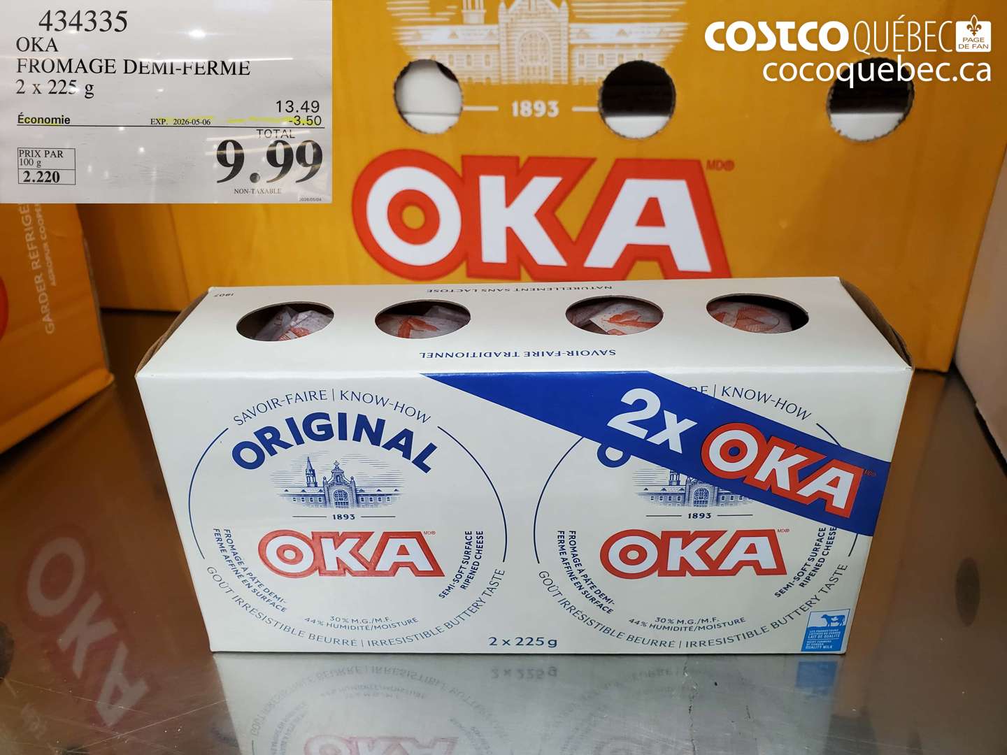 434335 OKA FROMAGE DEMI-FERME ($3.50 INSTANT SAVINGS EXPIRES ON 2026-05-06) $9.99