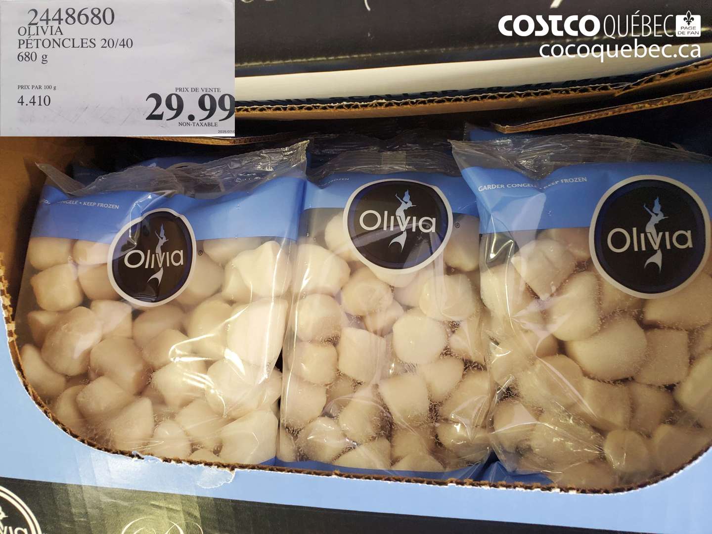 2448680 OLIVIA PÉTONCLES 20/40 680 G $29.99