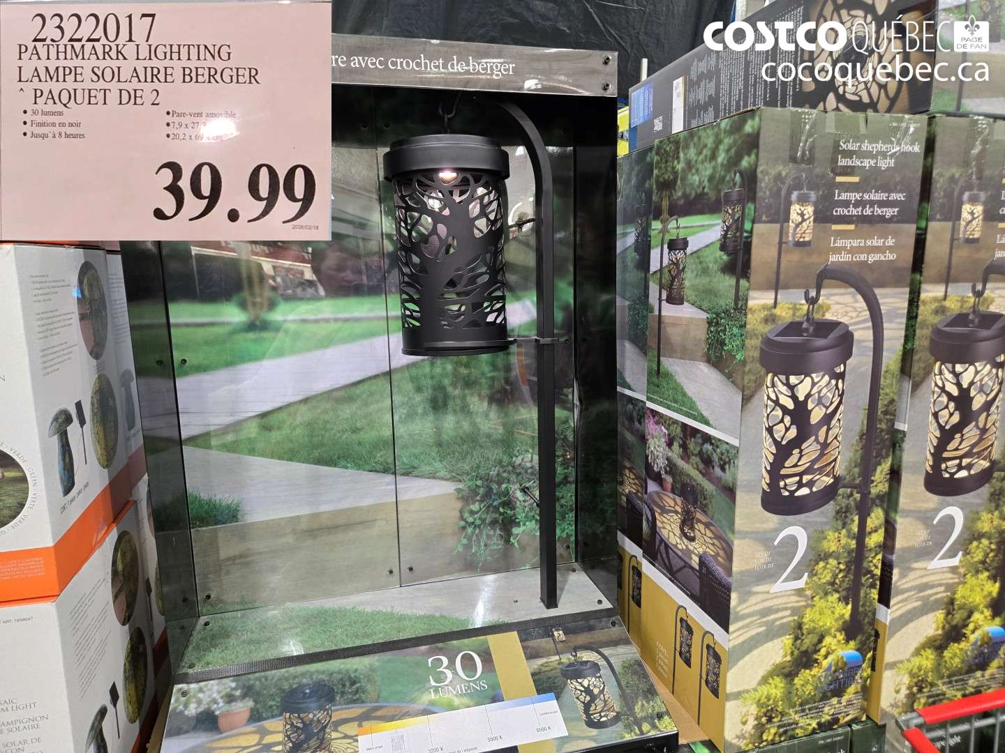 2322017 PATHMARK LIGHTING LAMPE SOLAIRE BERGER PAQUET DE 2 $39.99