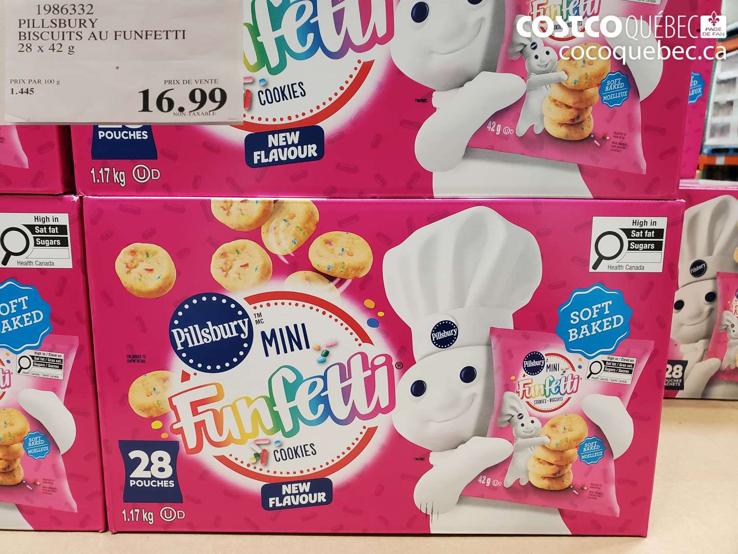 1986332 PILLSBURY BISCUITS AU FUNFETTI 28 X 42 G $16.99