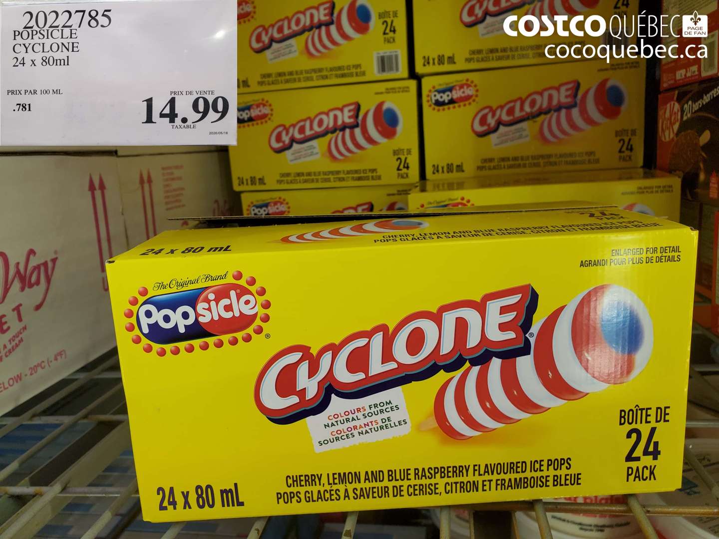 2022785 POPSICLE CYCLONE 24 x 80 ml $14.99