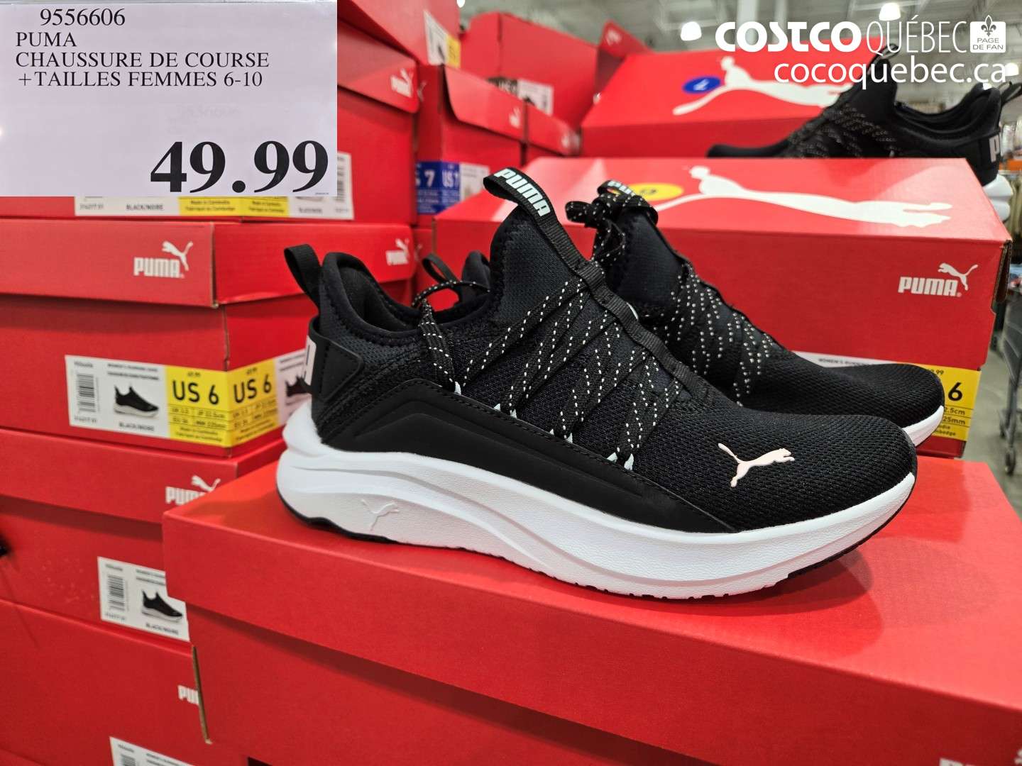 955606 PUMA CHAUSSURE DE COURSE + TAILLES FEMMES 6-10 $49.99