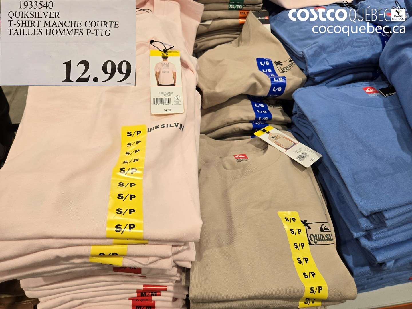 1933540 QUIKSILVER T-SHIRT MANCHE COURTE TAILLES HOMMES P-TTG $12.99