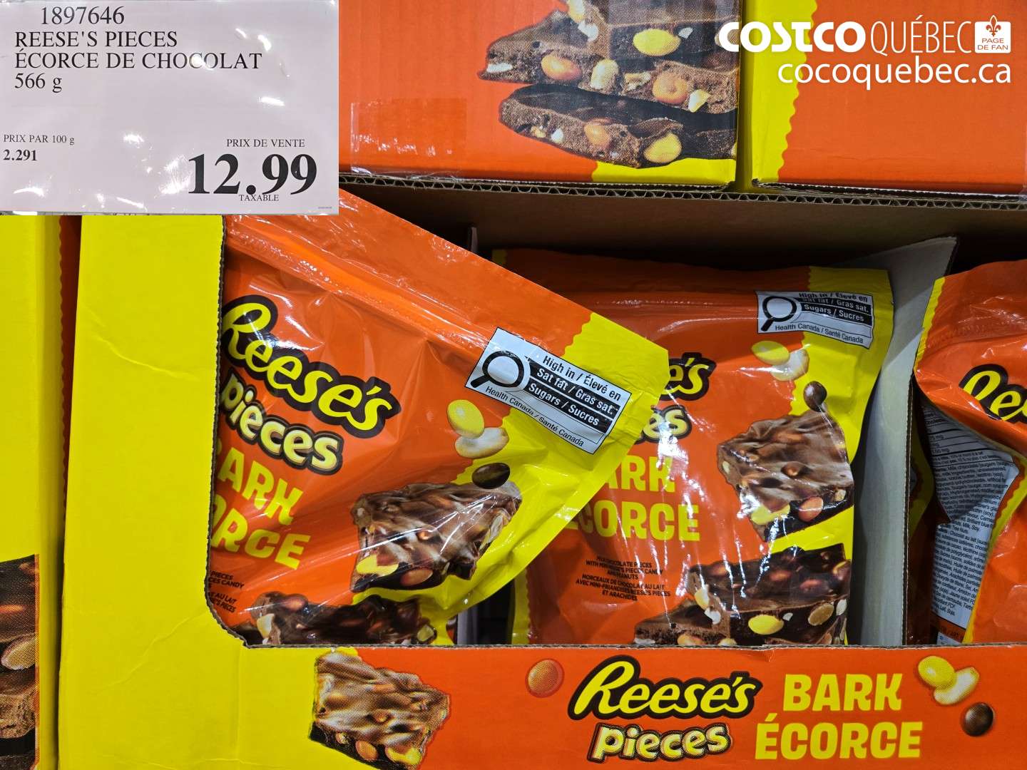 1897646 REESE'S PIECES ÉCORCE DE CHOCOLAT $12.99