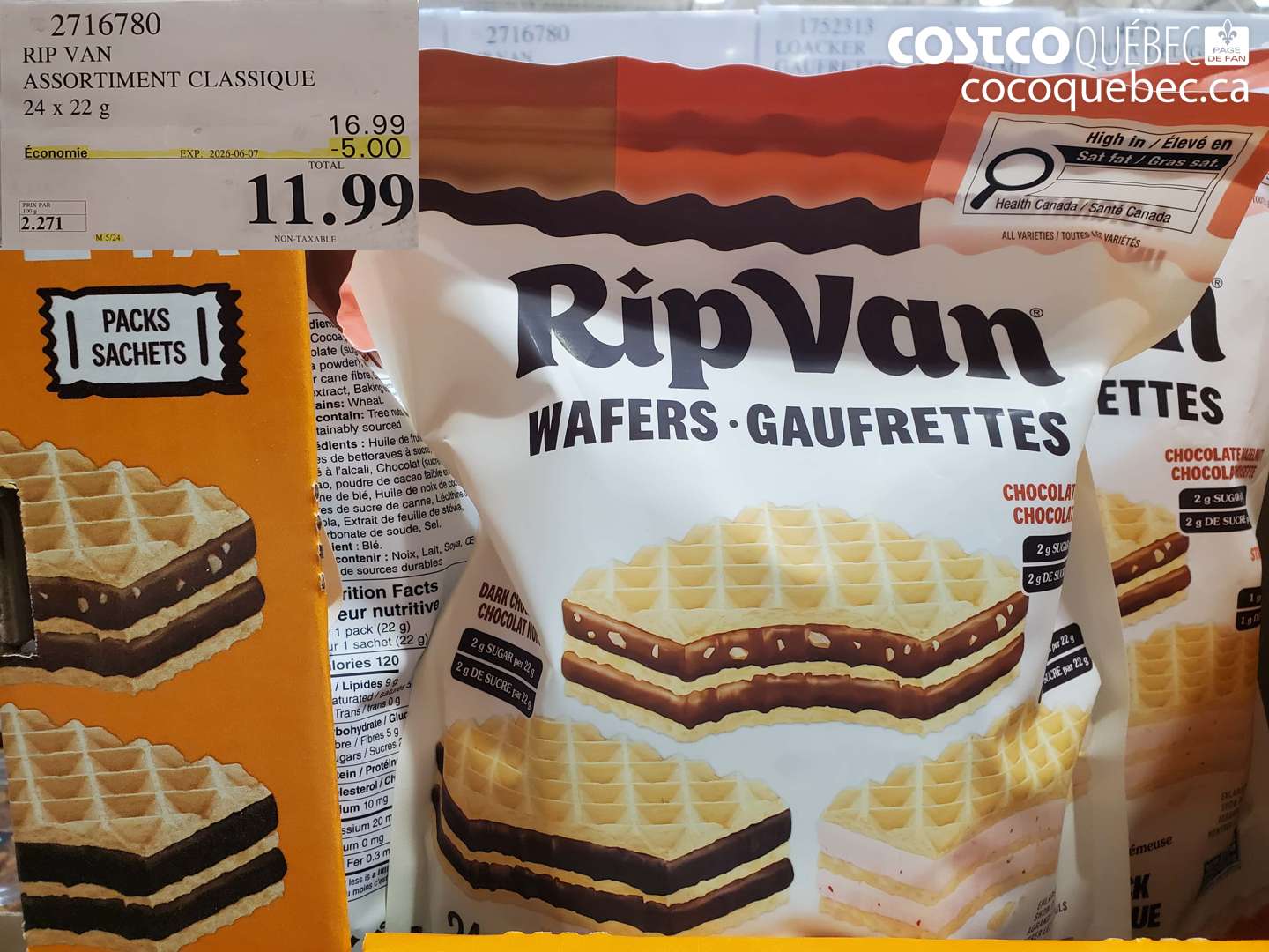 2716780 RIP VAN ASSORTIMENT CLASSIQUE 24 X 22 G ($5.00 INSTANT SAVINGS EXPIRES ON 2026-06-07) $11.99