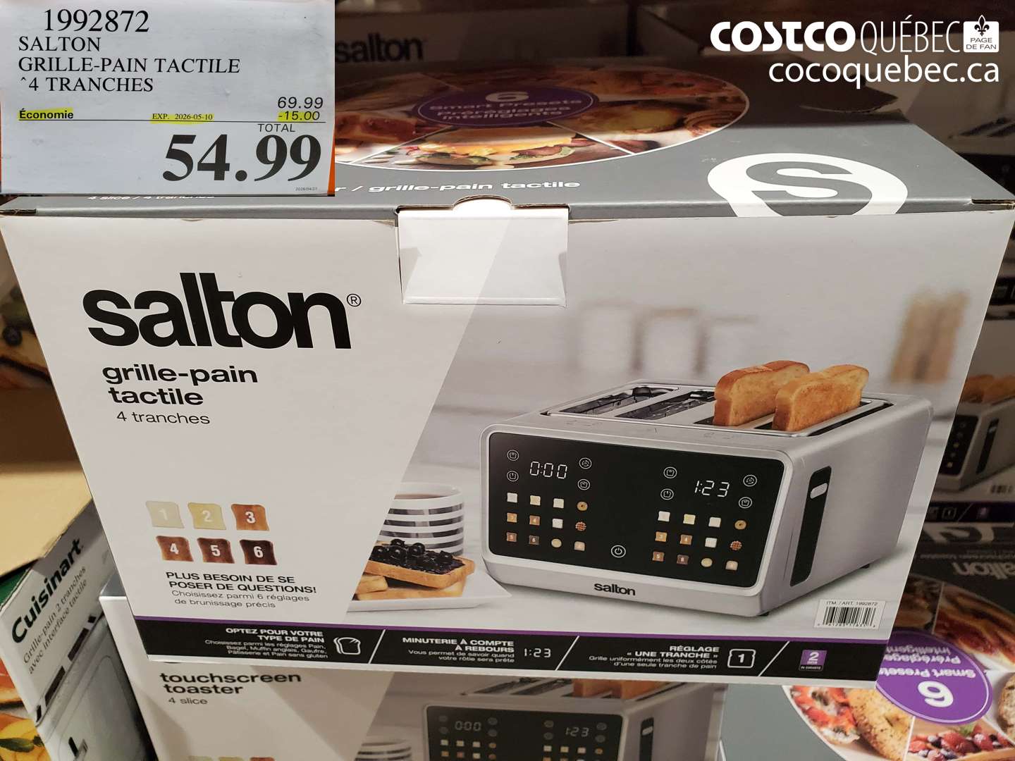 1992872 SALTON GRILLE-PAIN TACTILE ($15.00 INSTANT SAVINGS EXPIRES ON 2026-05-10) $54.99