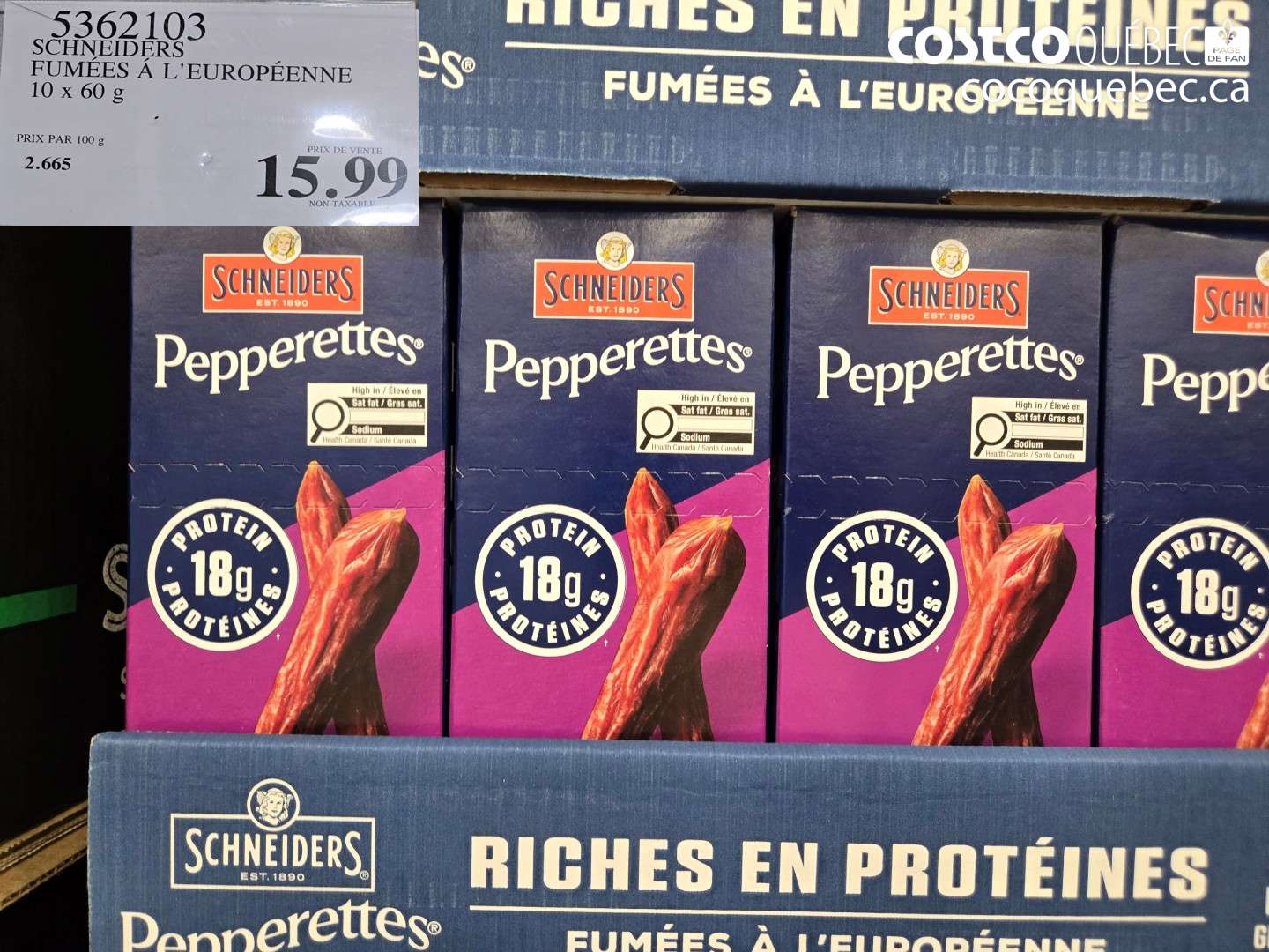 5362103 SCHNEIDERS FUMÉES À L'EUROPÉENNE $15.99