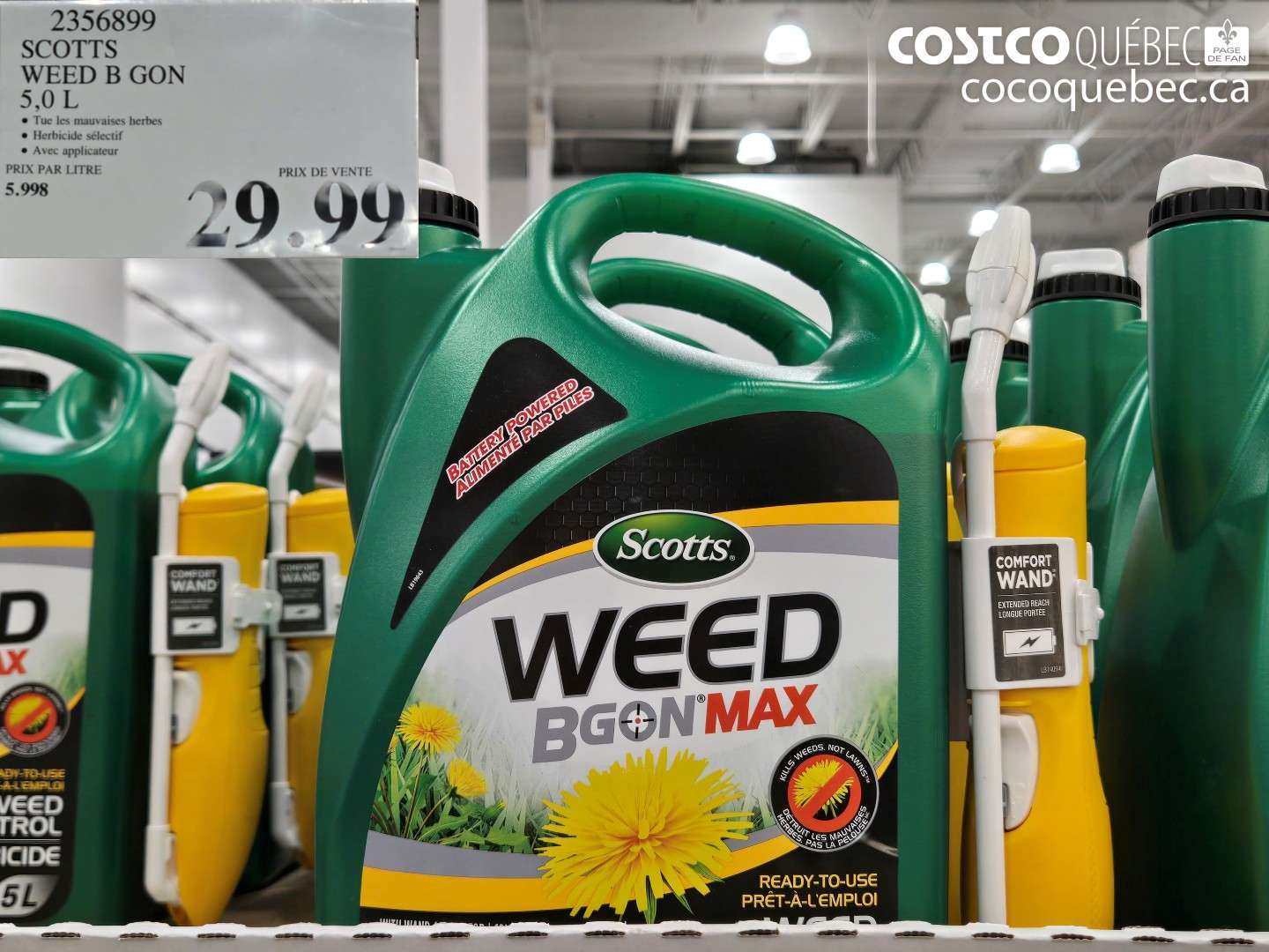 2356899 SCOTTS WEED B GON 5.0 L $29.99