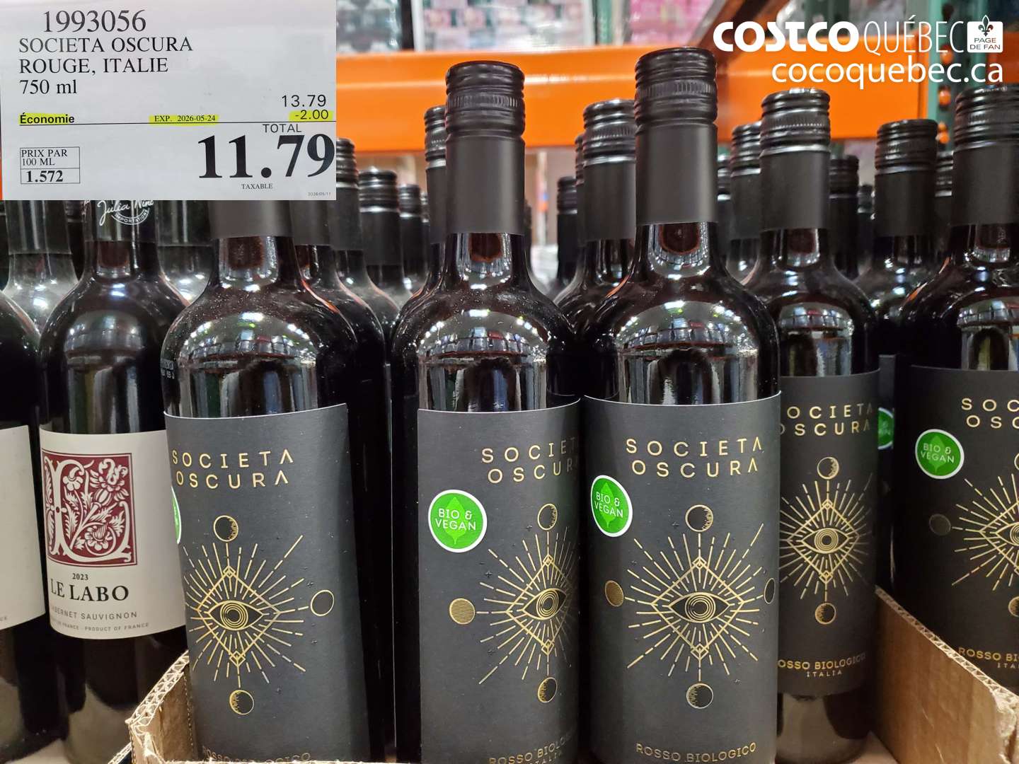 1993056 SOCIETA OSCURA ROUGE, ITALIE 750 ML ($2.00 INSTANT SAVINGS EXPIRES ON 2026-05-24) $11.79