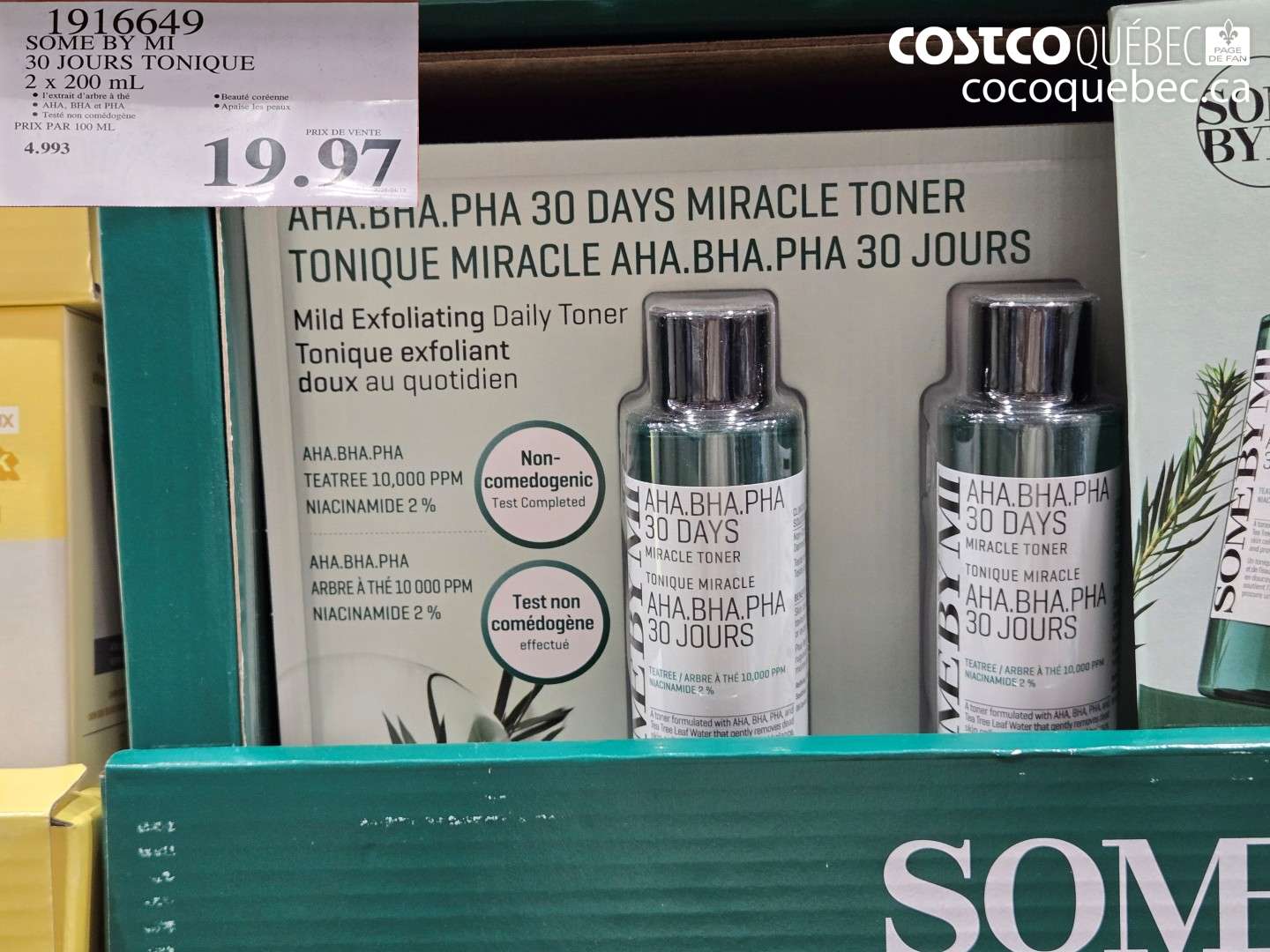 1916649 SOME BY MI 30 JOURS TONIQUE 2 X 200 ML $19.97