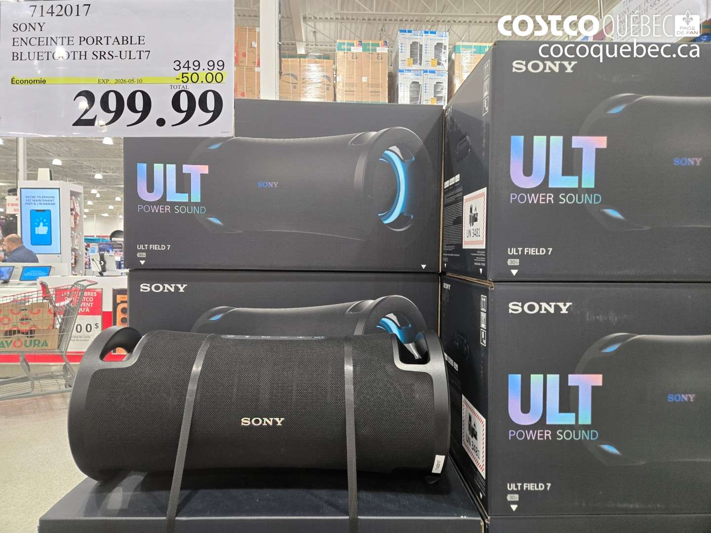 7142017 SONY ENCEINTE PORTABLE BLUETOOTH SRS-UL7 ($50.00 INSTANT SAVINGS EXPIRES ON 2026-05-10) $299.99