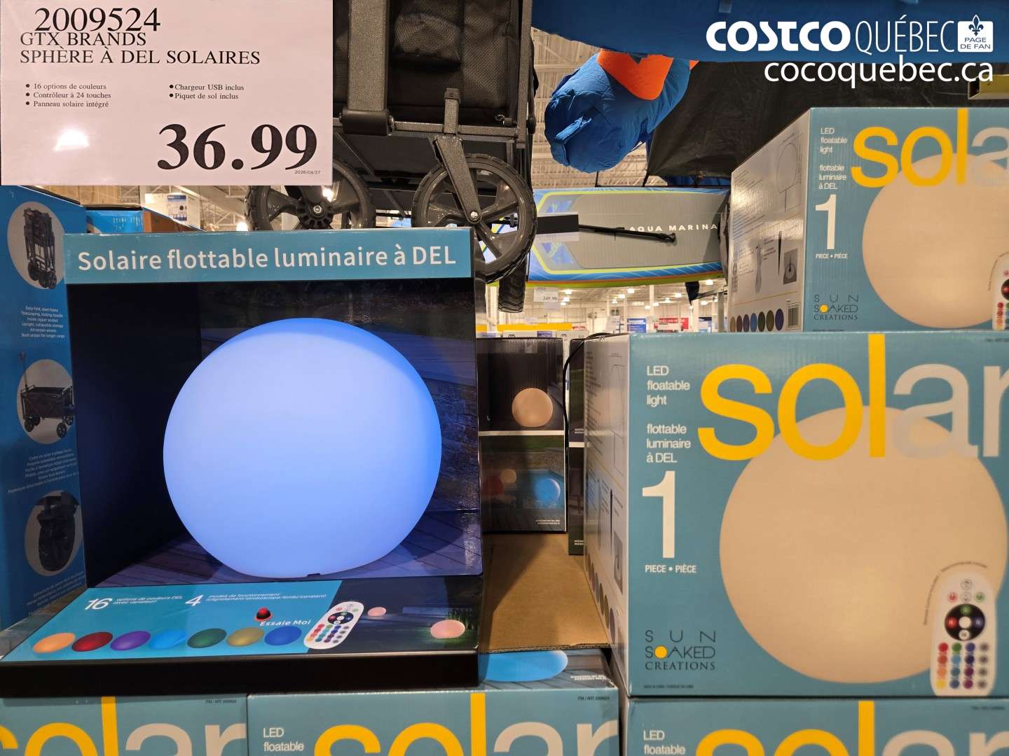 2009524 SPHERE A DEL SOLAIRES $36.99