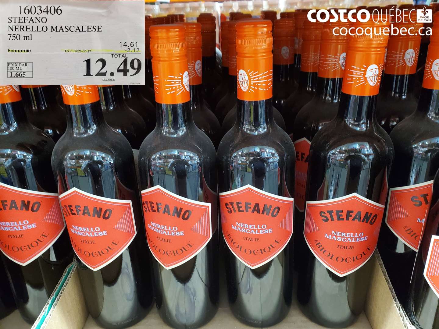 1603406 STEFANO NERELLO MASCALESE ($2.12 INSTANT SAVINGS EXPIRES ON 2026-05-17) $12.49