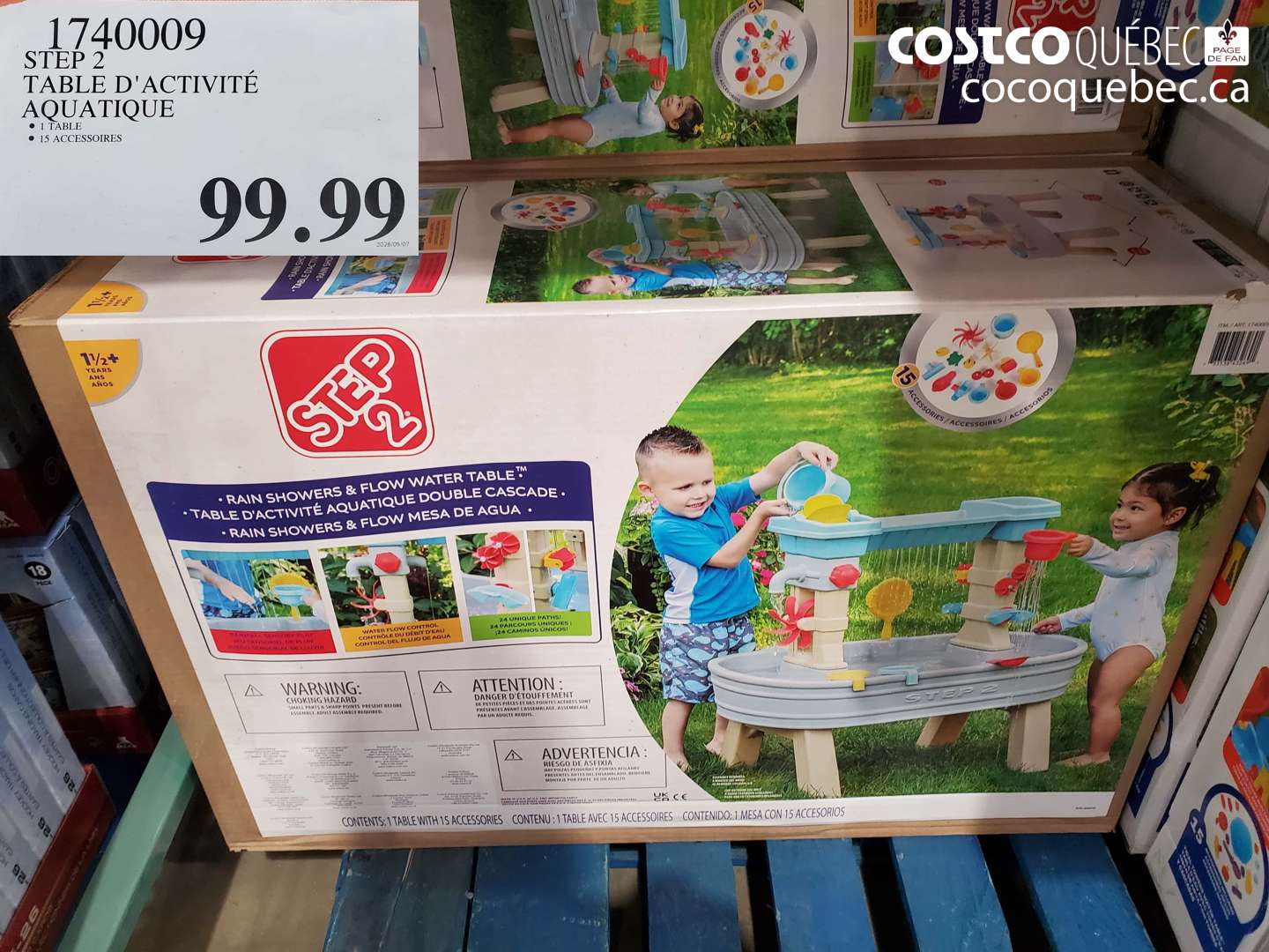 1740009 STEP 2 TABLE D'ACTIVITÉ AQUATIQUE $99.99