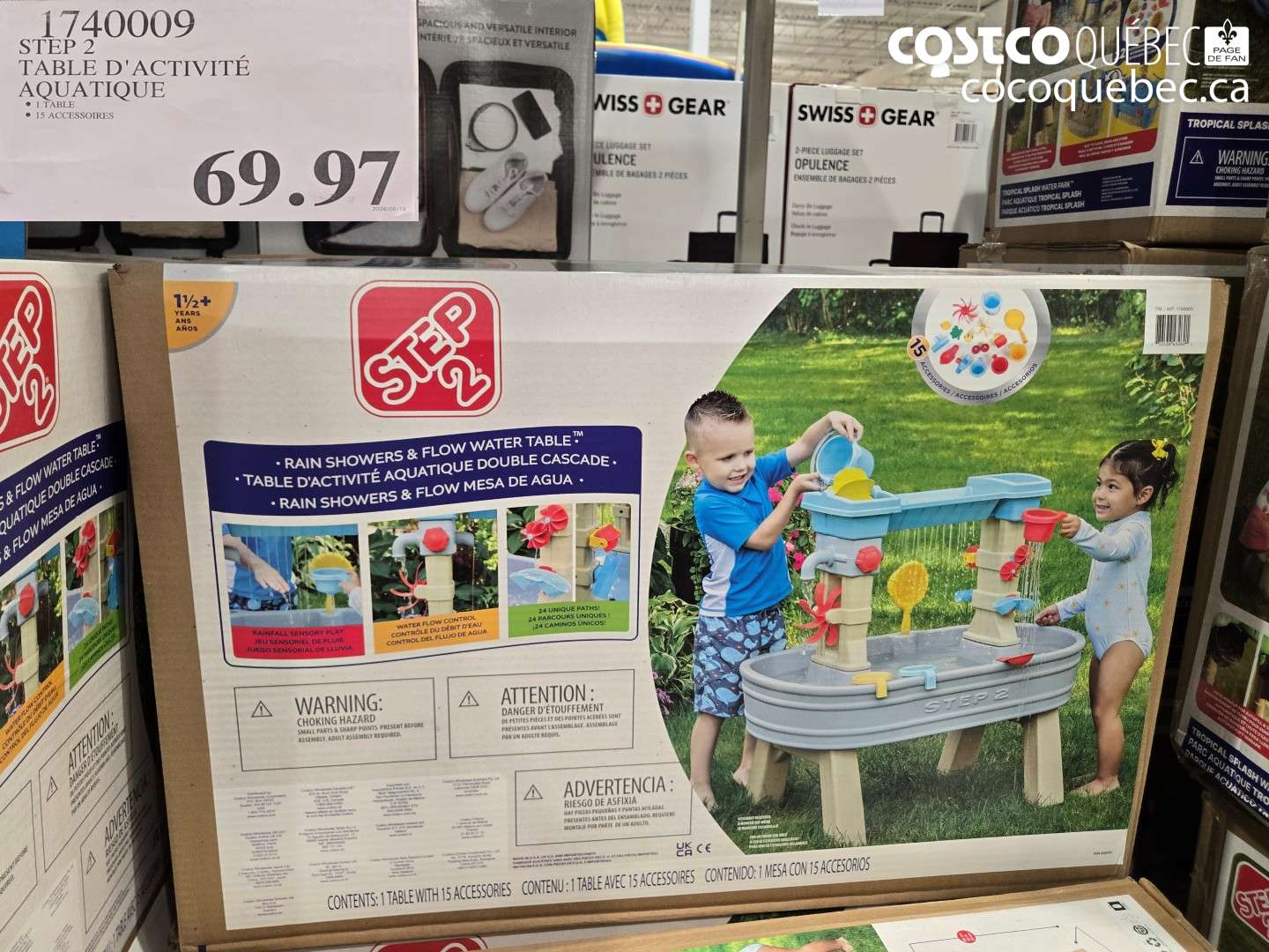 1740009 STEP 2 TABLE D'ACTIVITÉ AQUATIQUE OFF $99.99
