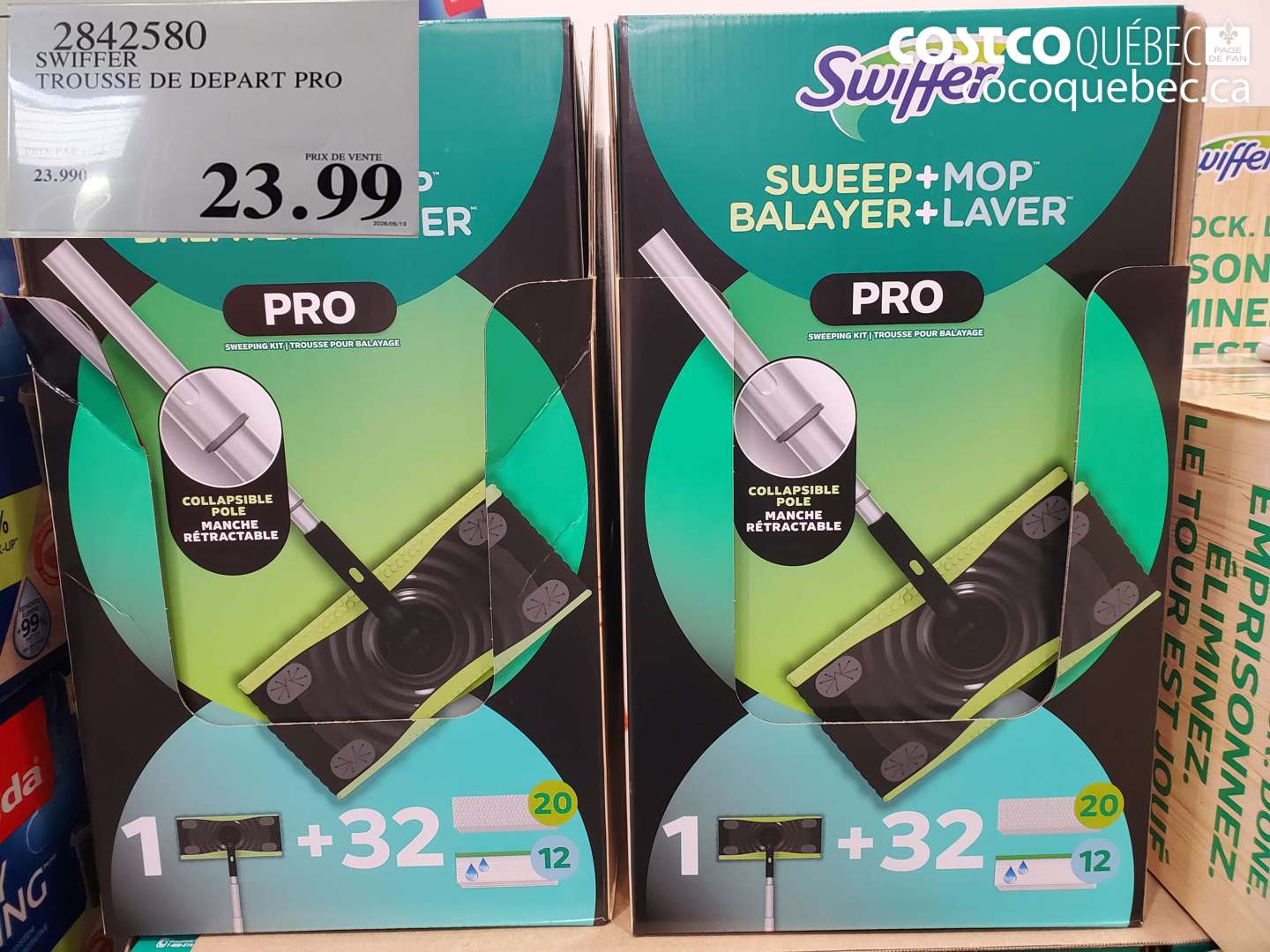 2842580 SWIFFER TROUSSE DE DEPART PRO $23.99