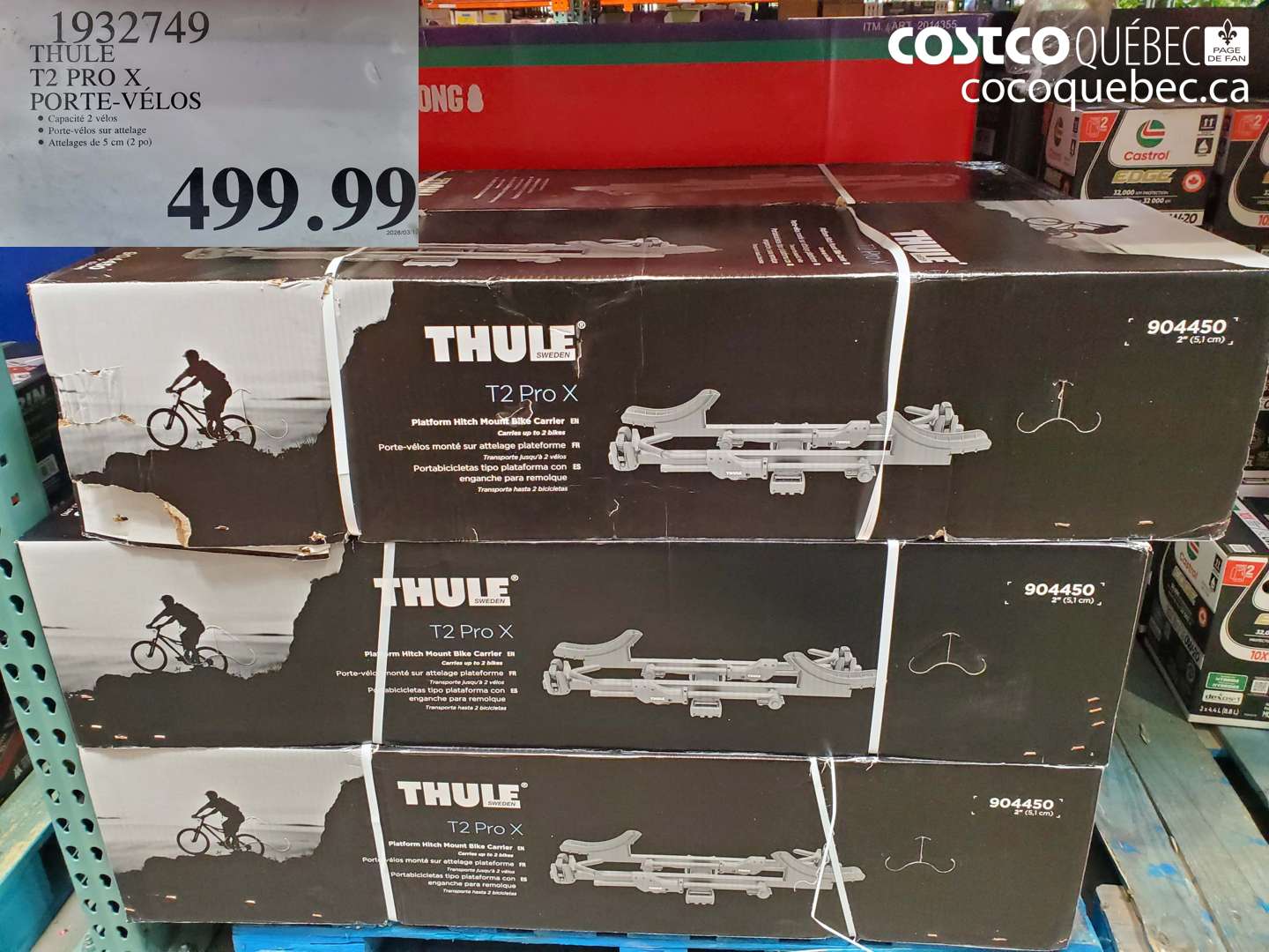 1932749 THULE T2 PRO X PORTE-VÉLOS $499.99