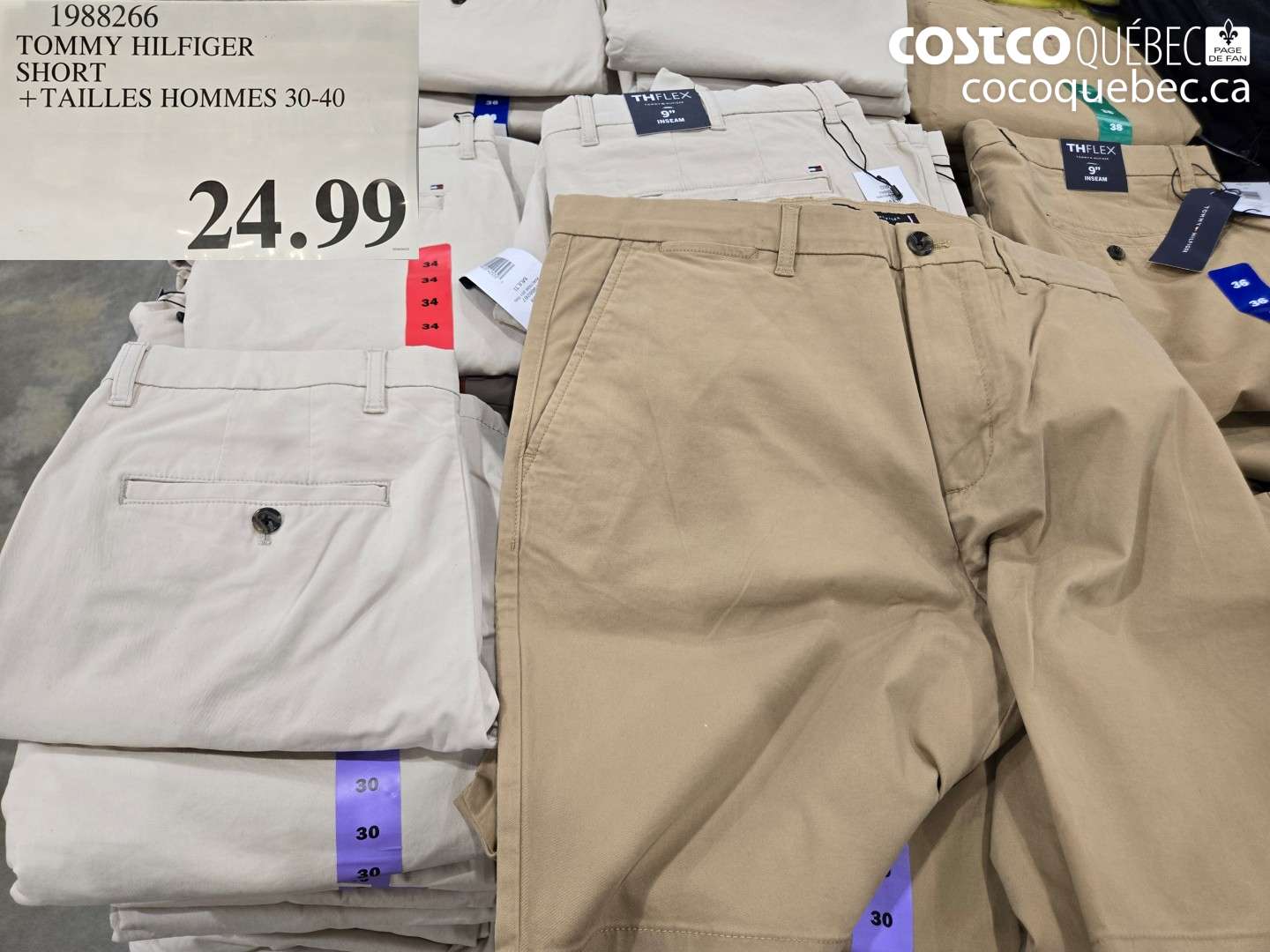 1988266 TOMMY HILFIGER SHORT + TAILLES HOMMES 30-40 $24.99
