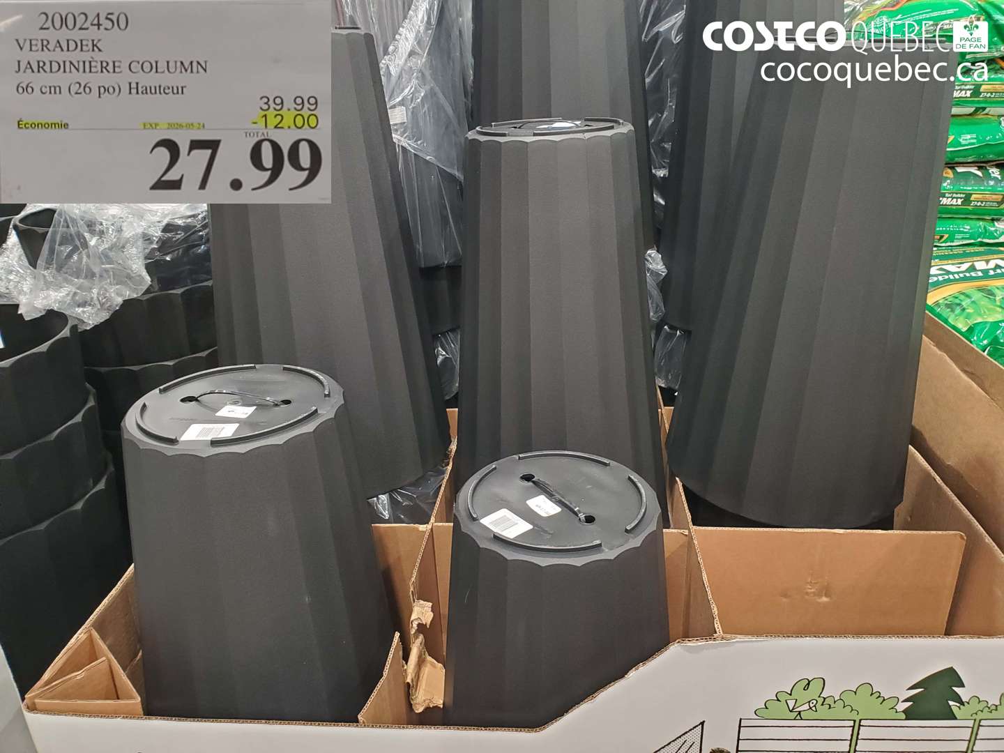 2002450 VERADEK JARDINIÈRE COLUMN ($12.00 INSTANT SAVINGS EXPIRES ON 2026-05-24) $27.99