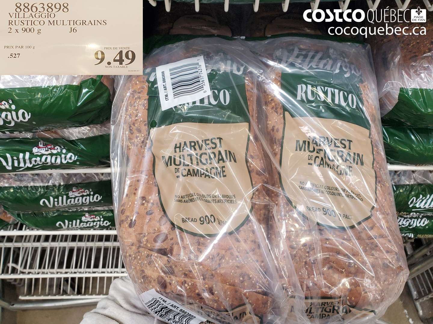 8863898 VILLAGGIO RUSTICO MULTIGRAINS $9.49