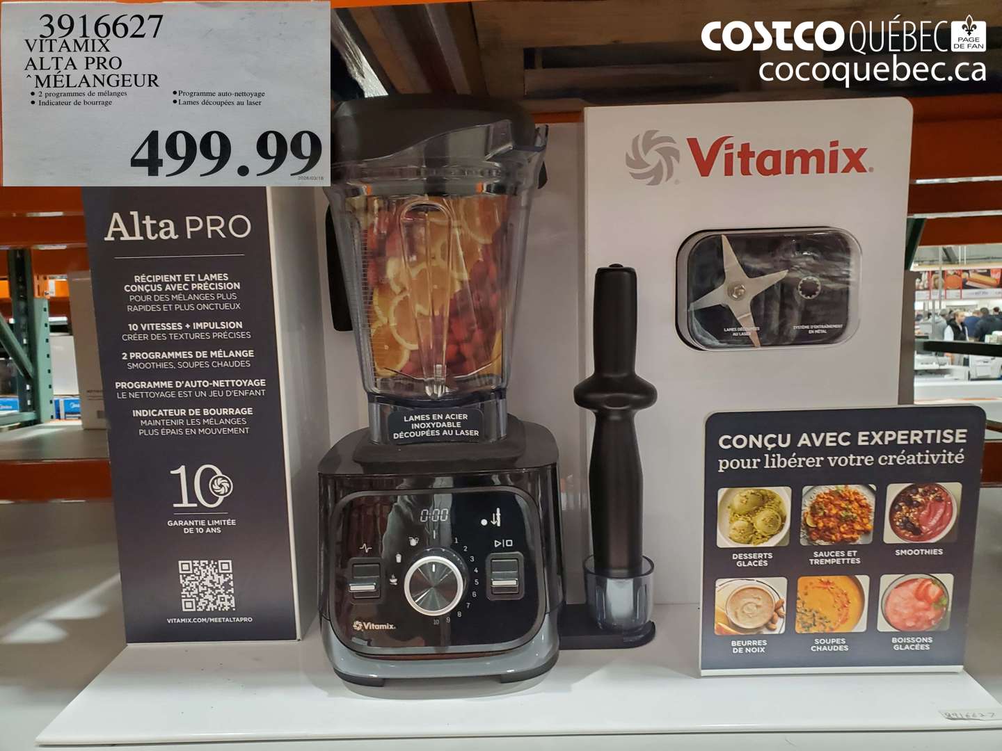 3916627 VITAMIX ALTA PRO MÉLANGEUR $499.99