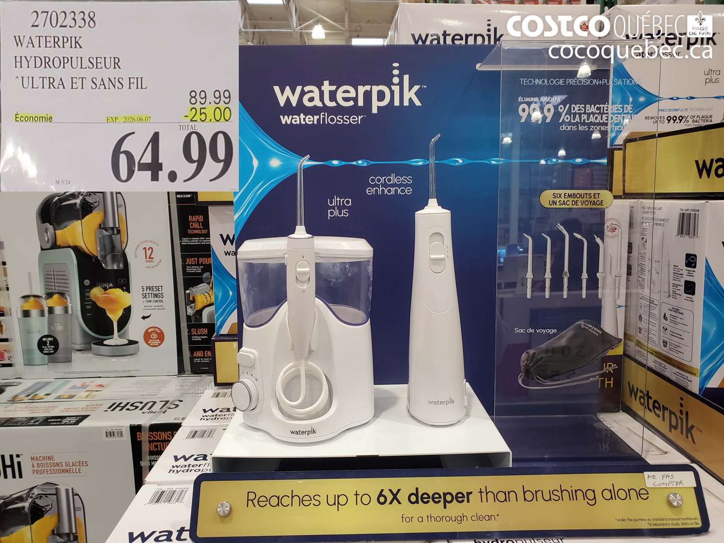 2702338 WATERPIK HYDROPULSEUR ($25.00 INSTANT SAVINGS EXPIRES ON 2026-06-07) $64.99