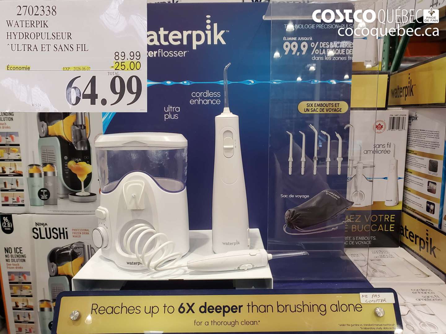 2702338 WATERPIK HYDROPULSEUR ($25.00 INSTANT SAVINGS EXPIRES ON 2026-06-07) $64.99