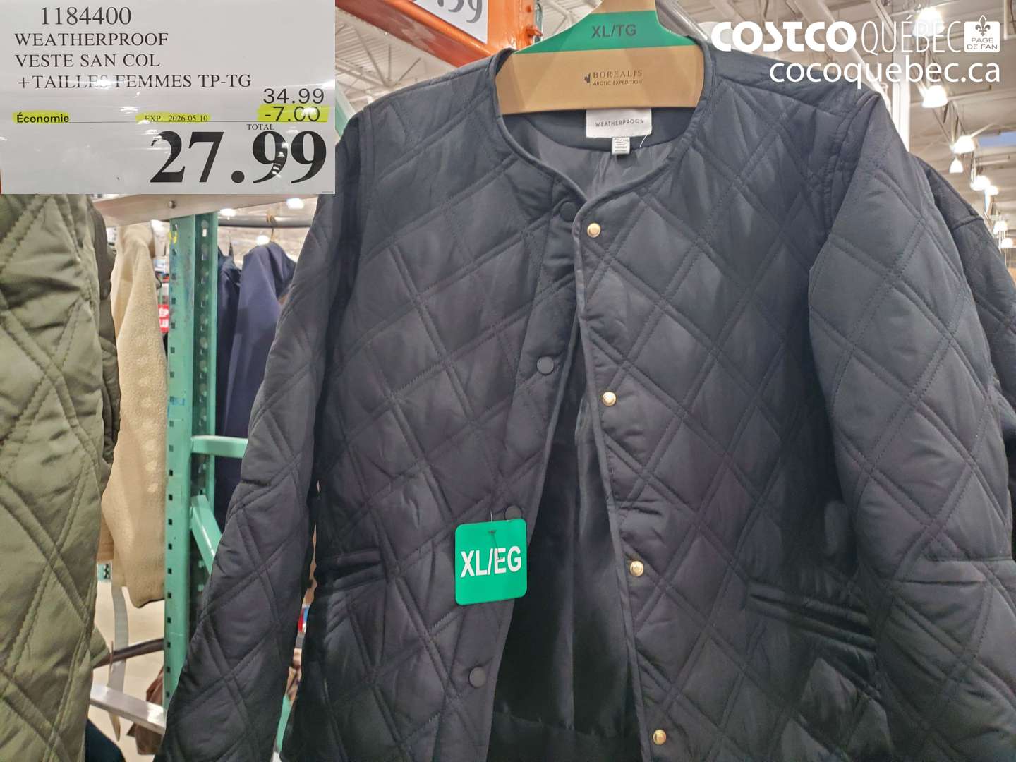 1184400 WEATHERPROOF VESTE SAN COL ($7.00 INSTANT SAVINGS EXPIRES ON 2026-05-10) $27.99
