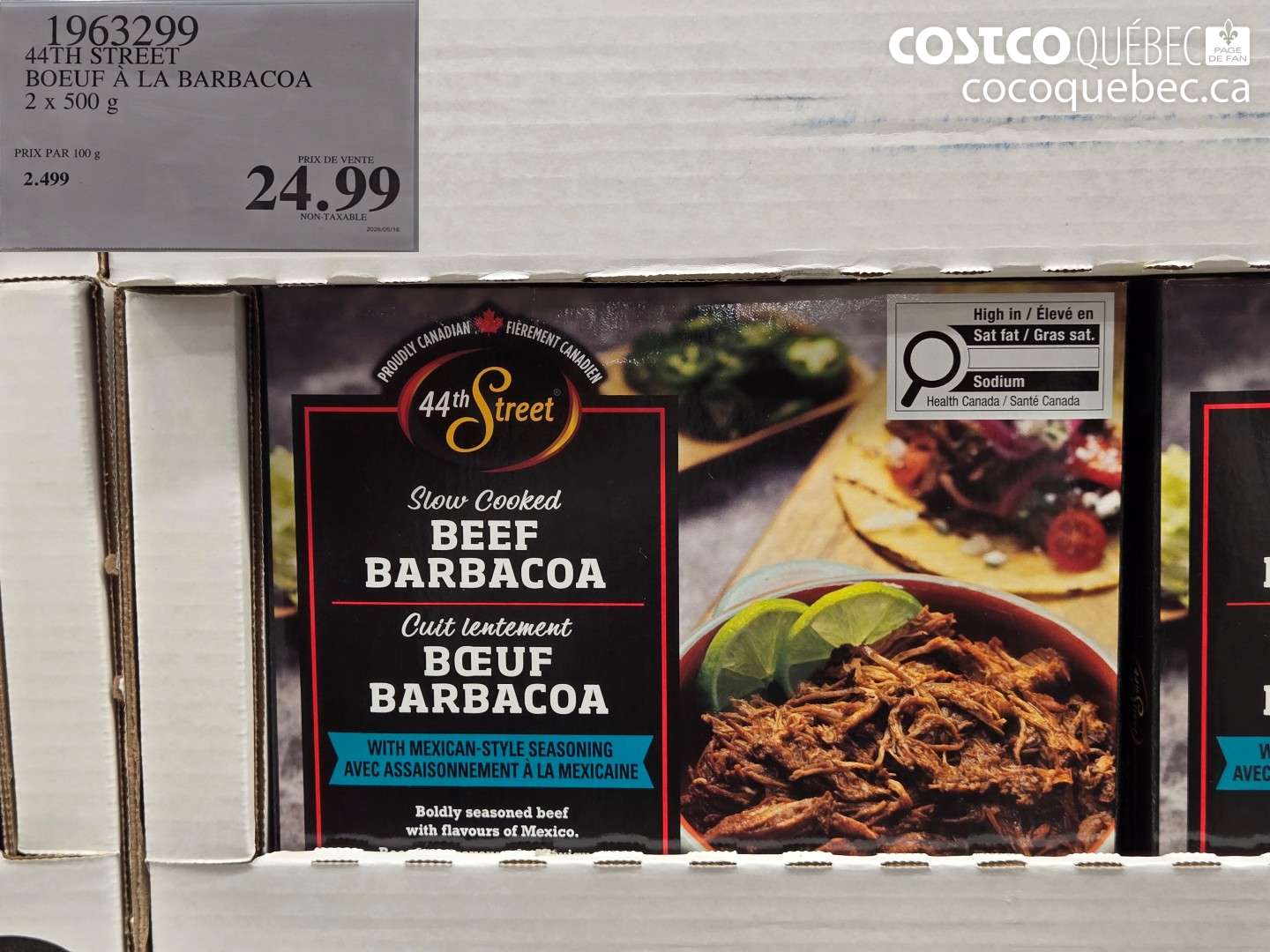 1963299 44TH STREET BOEUF À LA BARBACOA $24.99