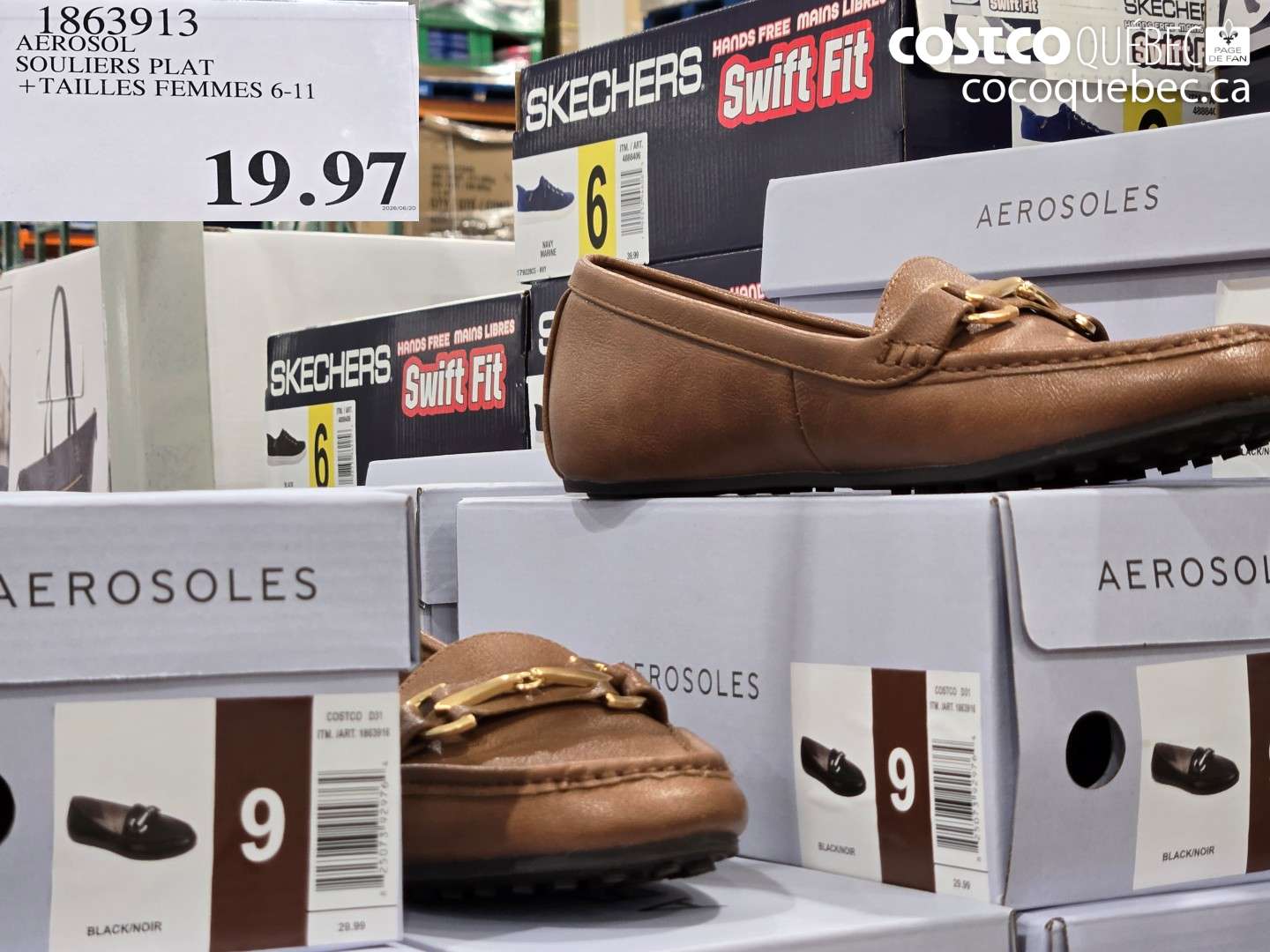 1863913 AEROSOL SOULIERS PLAT + TAILLES FEMMES 6-11 $19.97