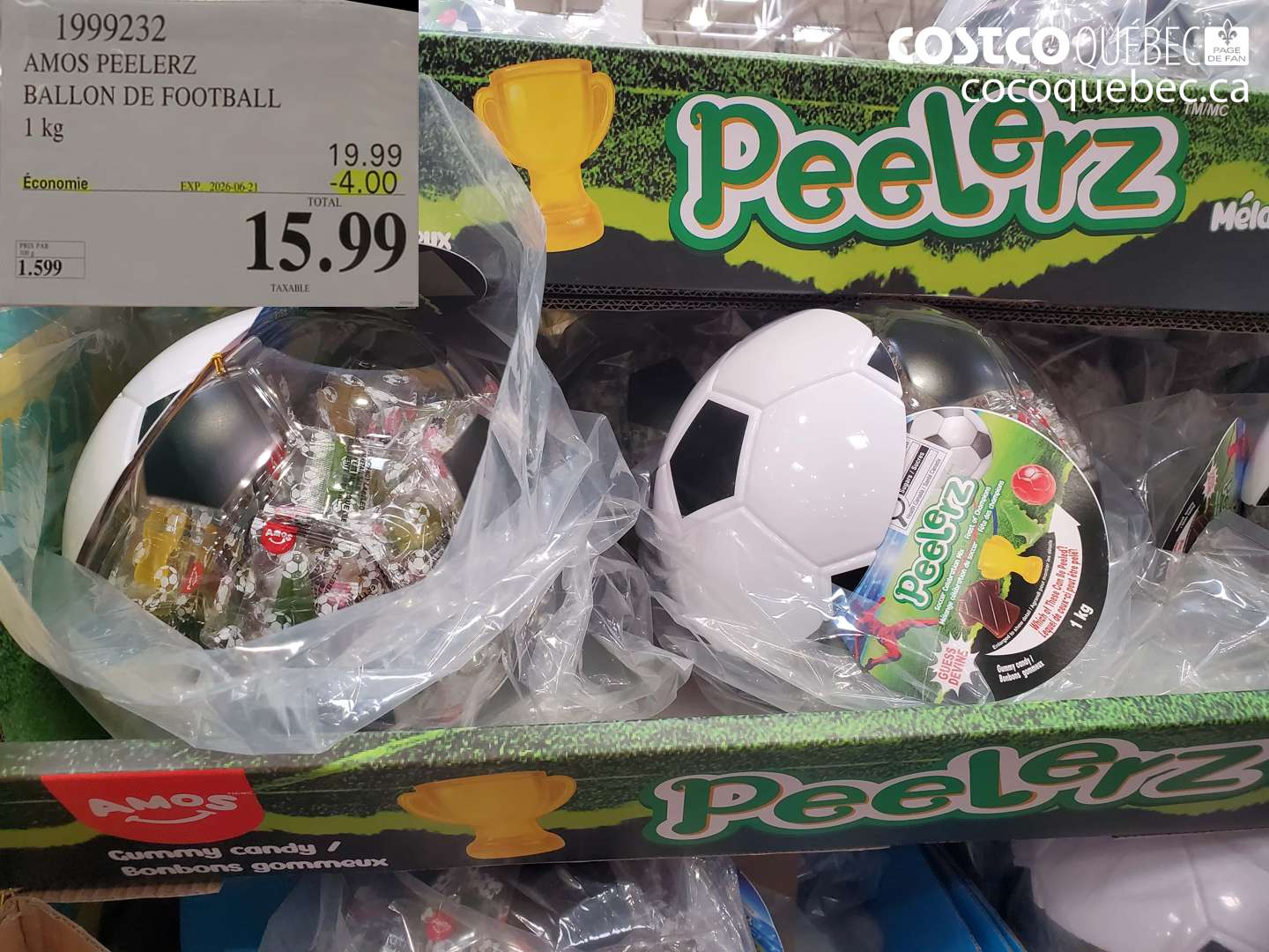 1999232 AMOS PEELERZ BALLON DE FOOTBALL 1 KG ($4.00 INSTANT SAVINGS EXPIRES ON 2026-06-21) $15.99