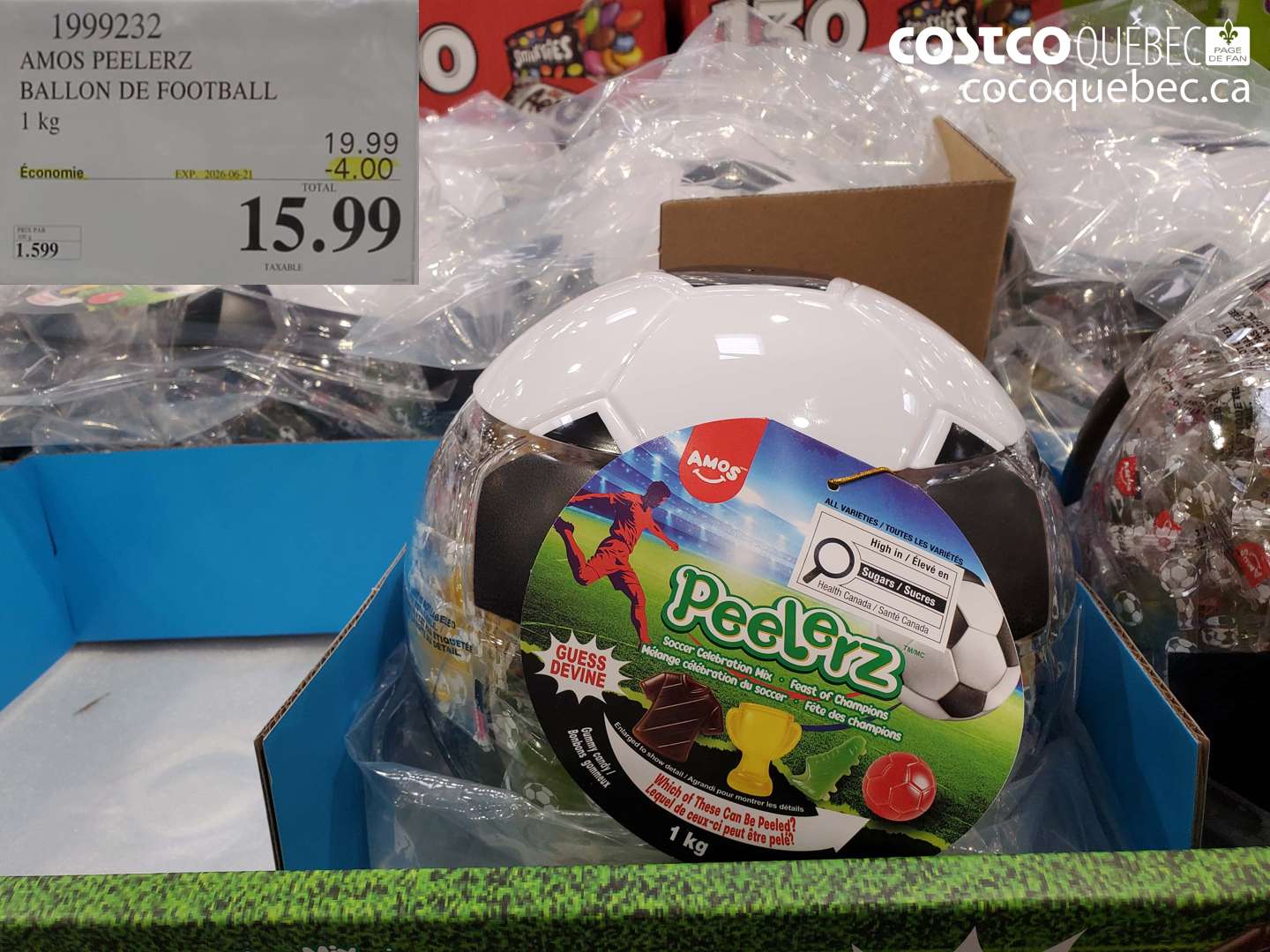 1999232 AMOS PEELERZ BALLON DE FOOTBALL 1 KG ($4.00 INSTANT SAVINGS EXPIRES ON 2026-06-21) $15.99