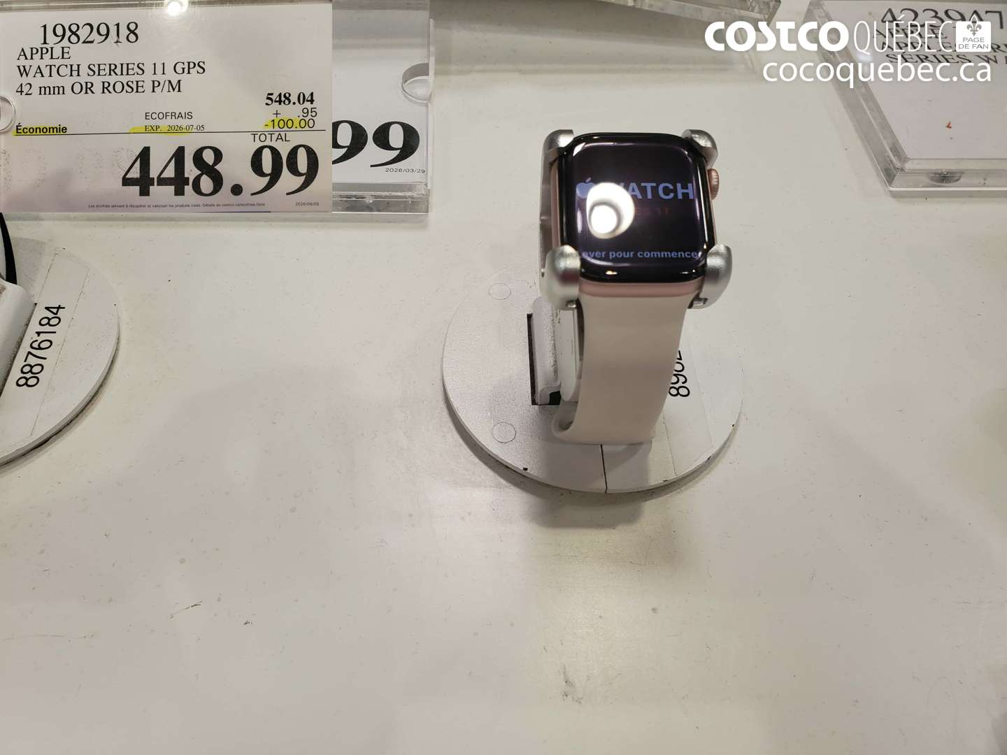 1982918 APPLE WATCH SERIES 11 GPS 42 MM OR ROSE P/M ($100.00 INSTANT SAVINGS EXPIRES ON 2026-07-05) $448.99