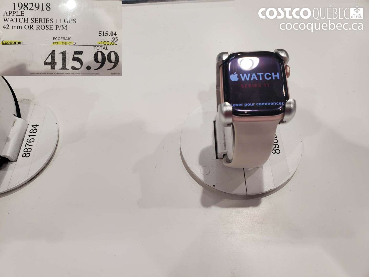 1982918 APPLE WATCH SERIES 11 GPS 42 MM OR ROSE P/M ($100.00 INSTANT SAVINGS EXPIRES ON 2026-07-05) $415.99