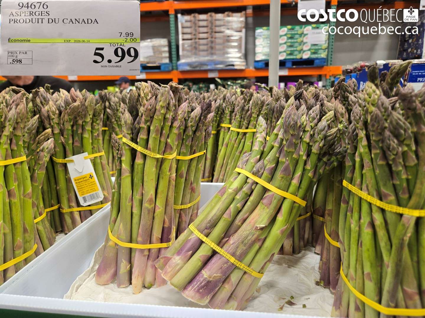 94676 ASPERGES PRODUIT DU CANADA ($2.00 INSTANT SAVINGS EXPIRES ON 2026-06-14) $5.99