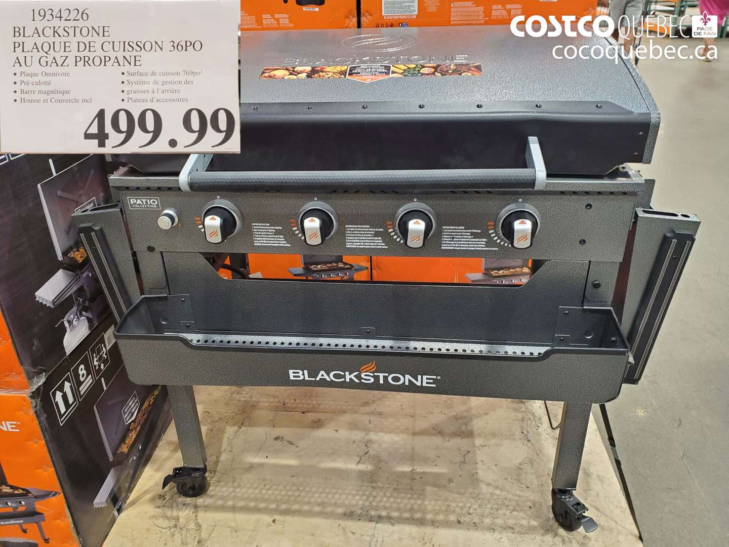1934226 BLACKSTONE PLAQUE DE CUISSON 36PO AU GAZ PROPANE $499.99