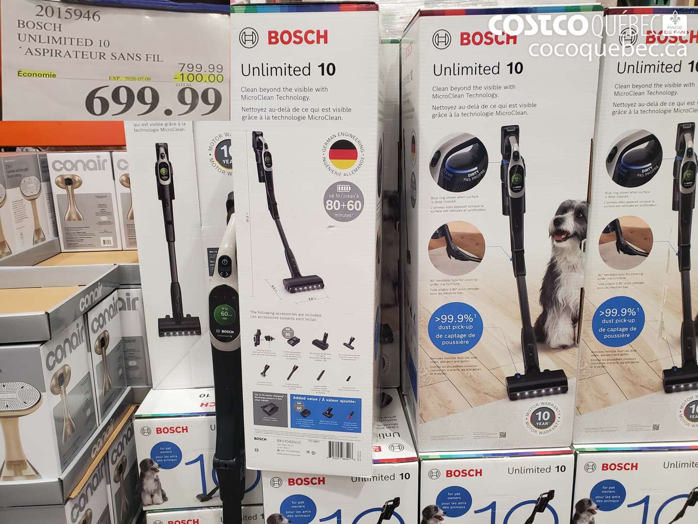 2015946 BOSCH UNLIMITED 10 ($100.00 INSTANT SAVINGS EXPIRES ON 2026-07-09) $699.99