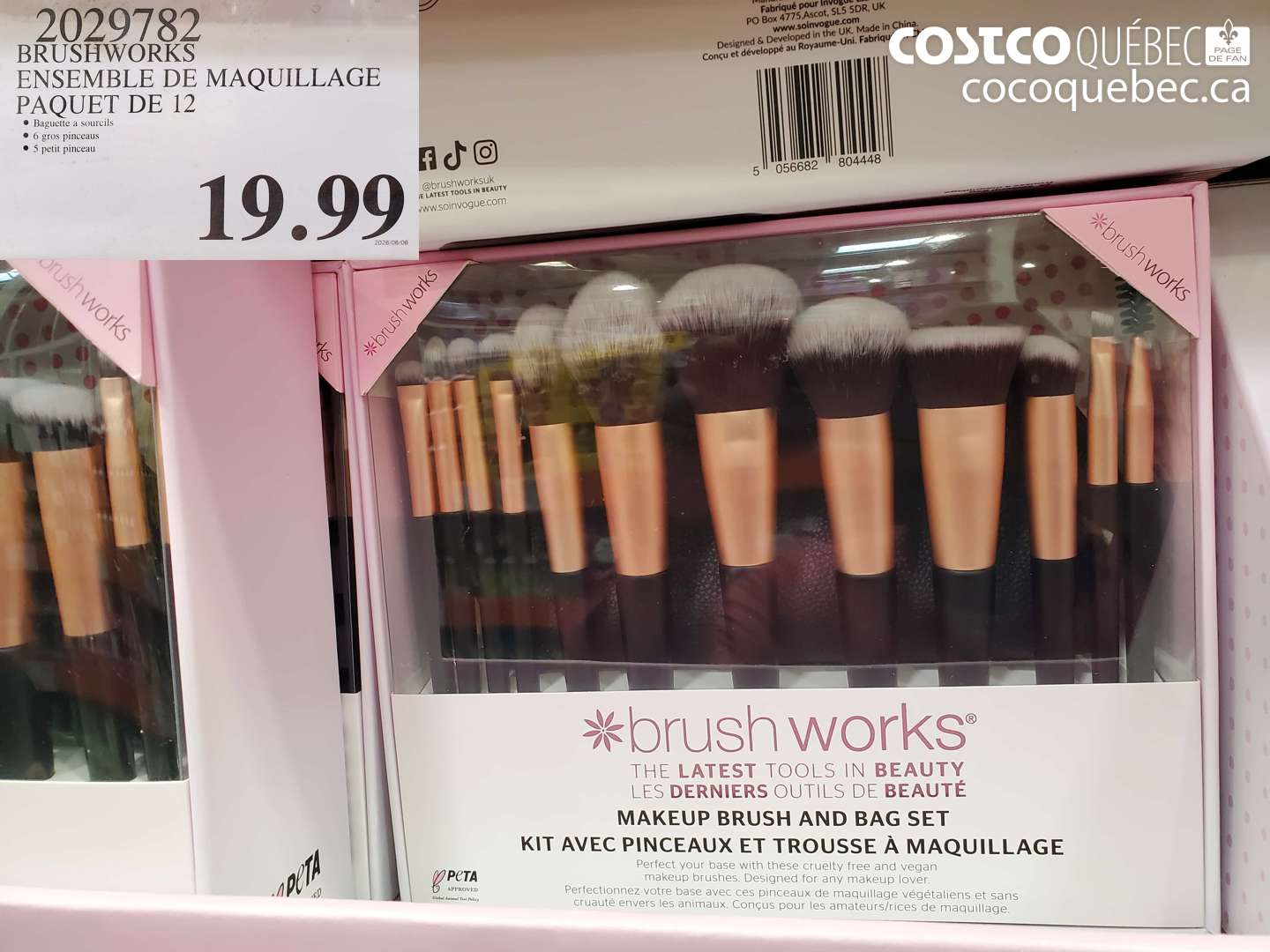 2029782 BRUSHWORKS ENSEMBLE DE MAQUILLAGE PAQUET DE 12 $19.99