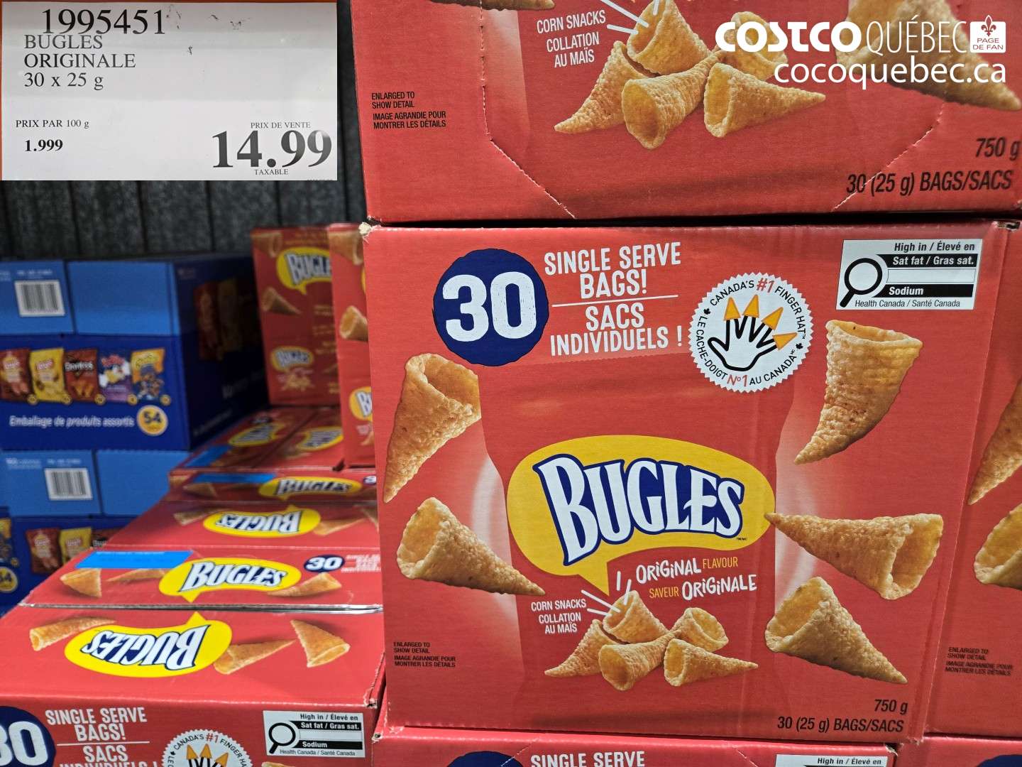 1995451 BUGLES ORIGINALE $14.99