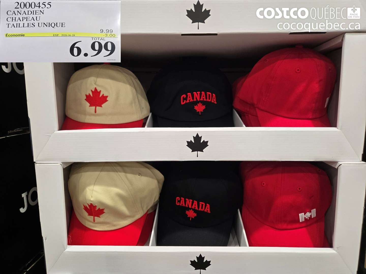 2000455 CANADIEN CHAPEAU TAILLES UNIQUE ($3.00 INSTANT SAVINGS EXPIRES ON 2026-06-28) $6.99