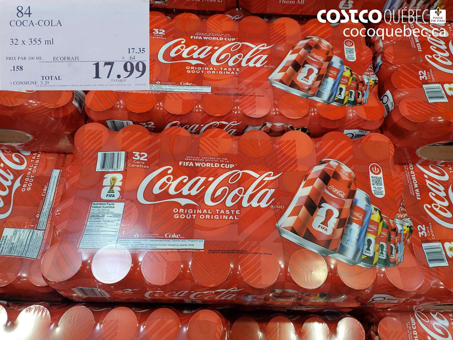 84 COCA-COLA 32 X 355 ML $17.99