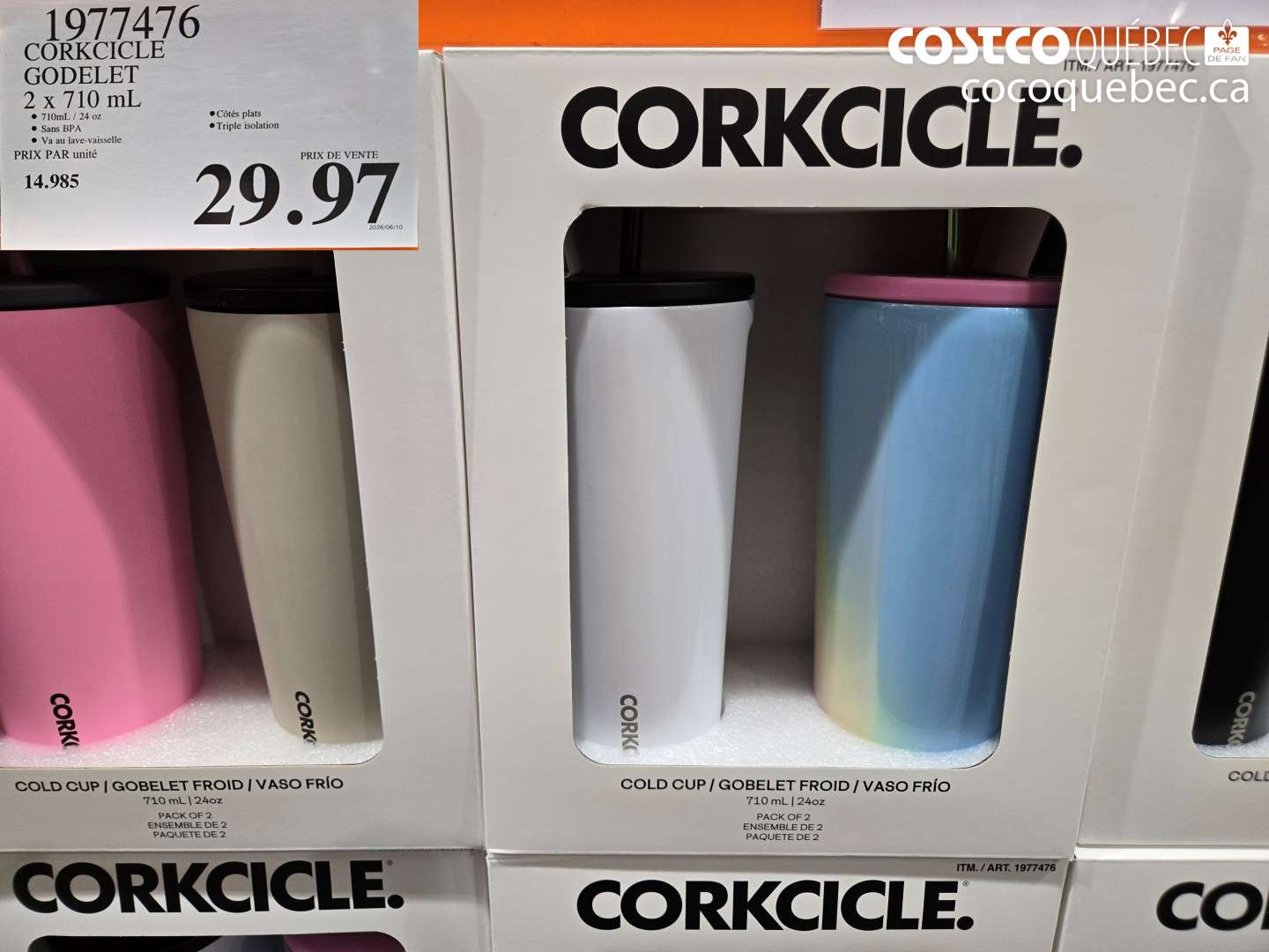 1977476 CORKCICLE GODELET 2 X 710 ML $29.97