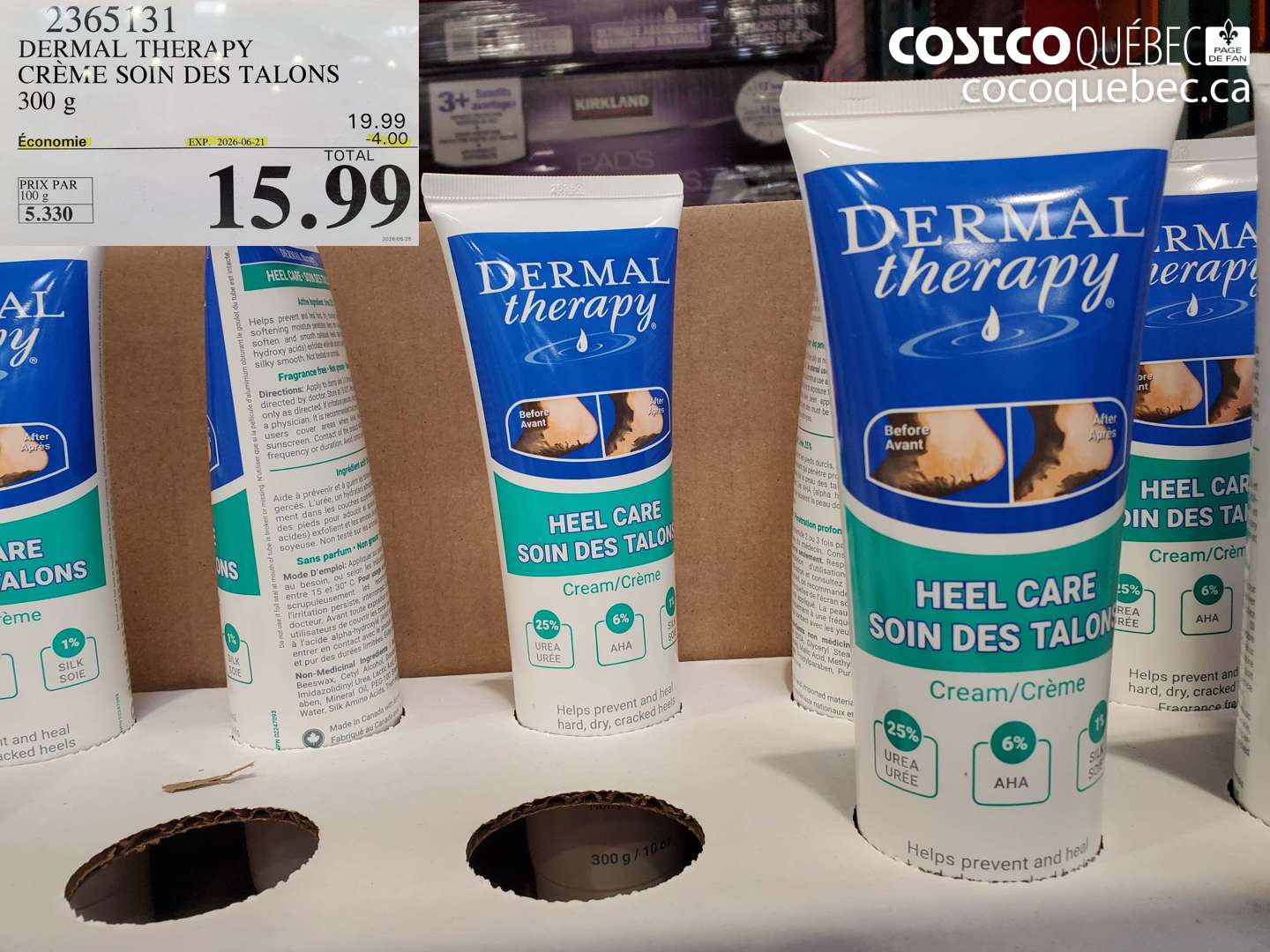 2365131 DERMAL THERAPY CRÈME SOIN DES TALONS 300 G ($4.00 INSTANT SAVINGS EXPIRES ON 2026-06-21) $15.99
