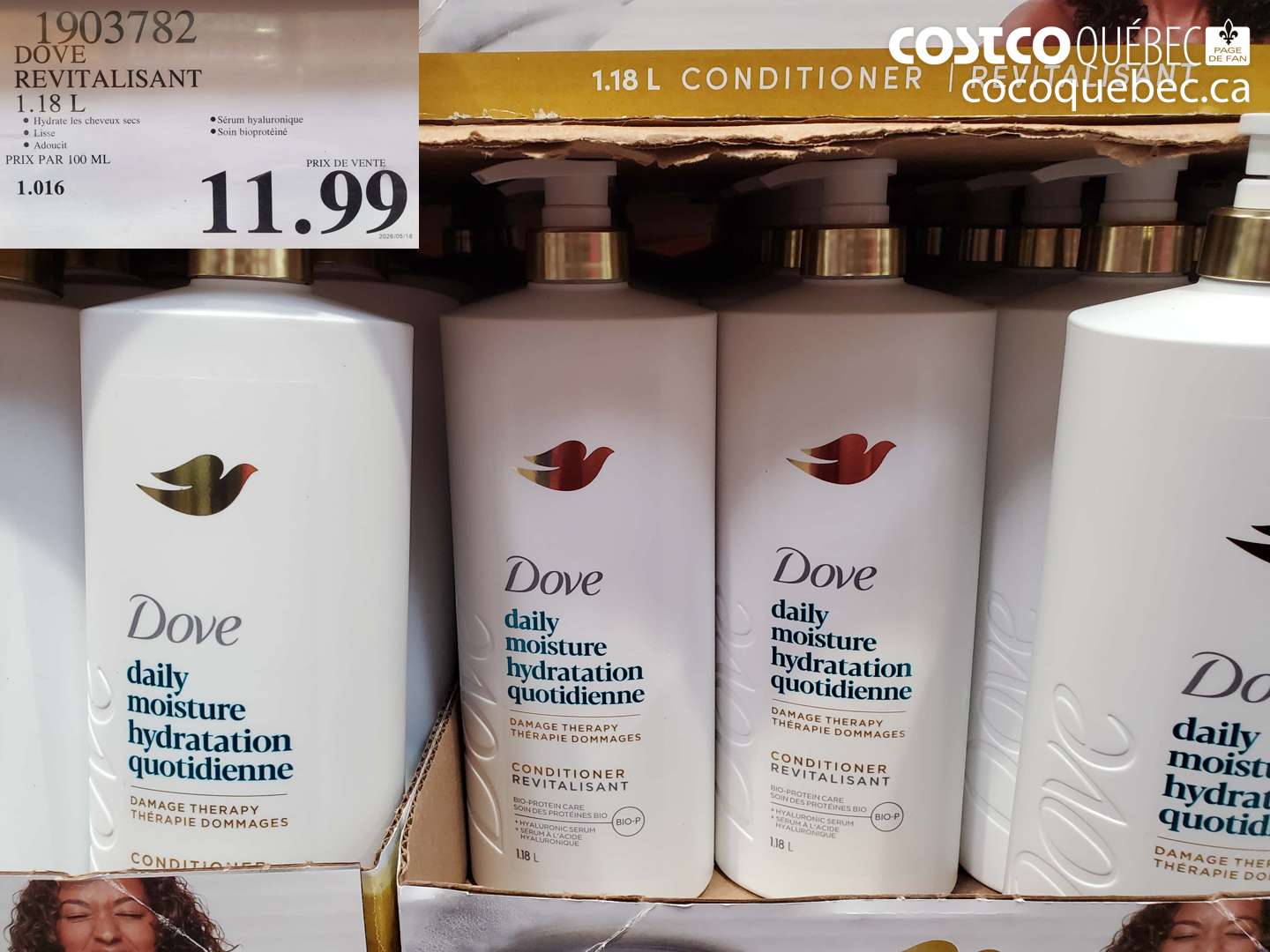 1903782 DOVE REVITALISANT 1.18 L $11.99