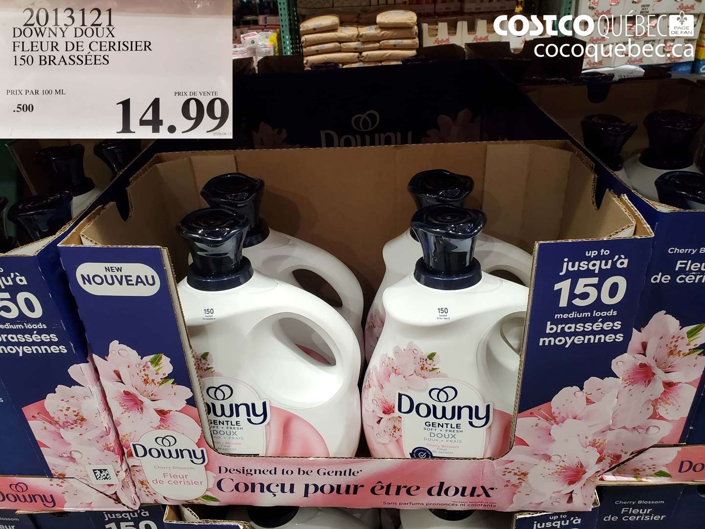 2013121 DOWNY DOUX FLEUR DE CERISIER 150 BRASSÉES $14.99